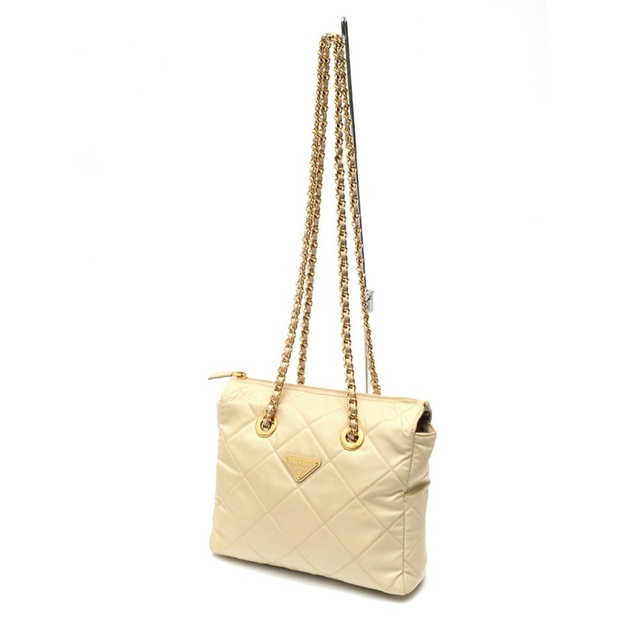 Prada Beige Nylon Tote Bag (Pre-Owned)