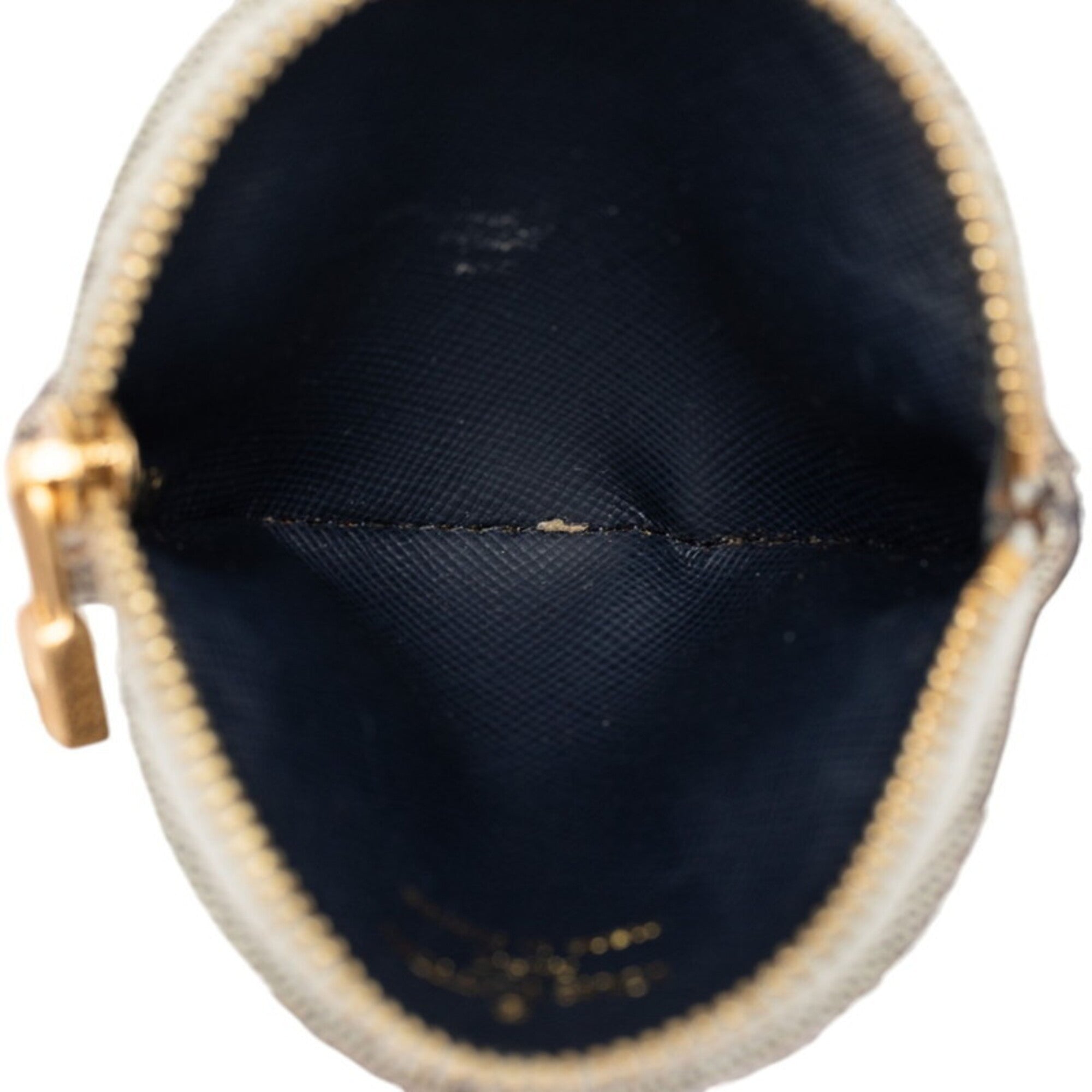 Louis Vuitton Navy Canvas Leather Coin Purse/Coin Case (Pre-Owned)