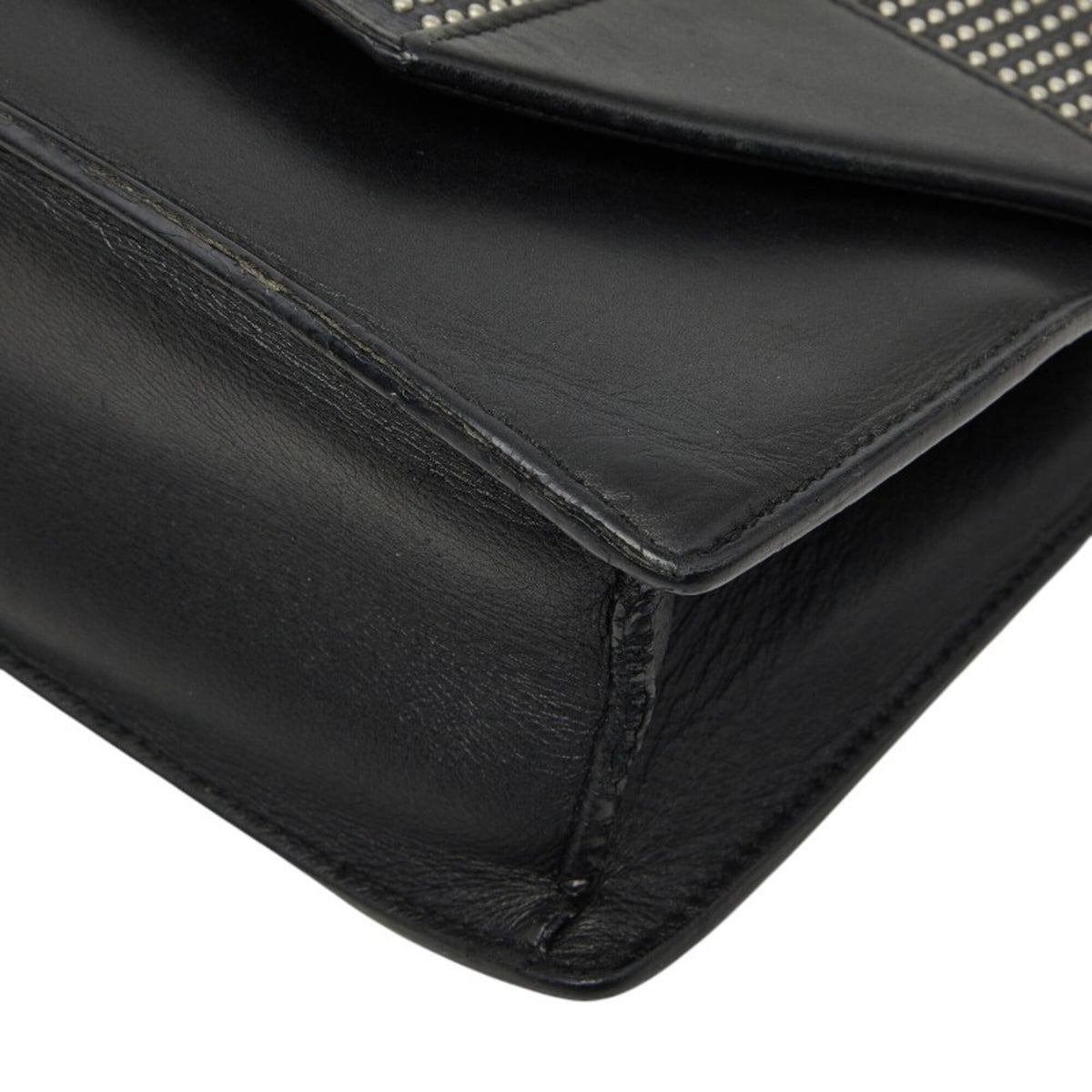 Saint Laurent Black Leather Shoulder Bag (Pre-Owned)
