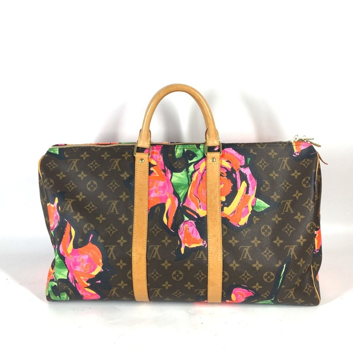 Louis Vuitton Brown Pink Monogram Boston Bag (Pre-Owned)