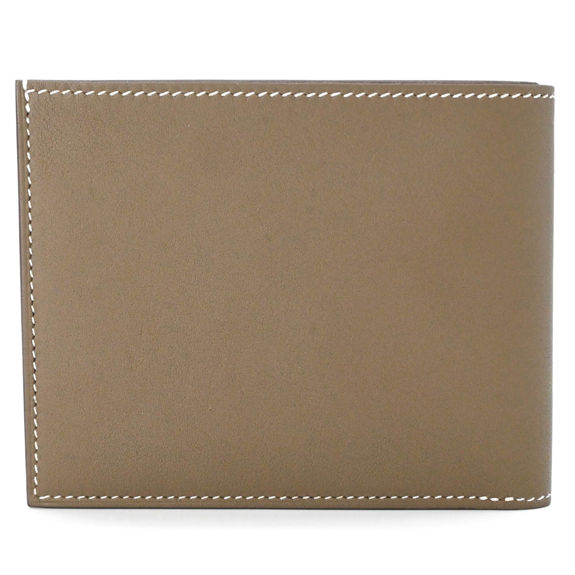 Hermes Etoupe Gray Grayish Epsom Leather Wallet (Bi-Fold) (Pre-Owned)