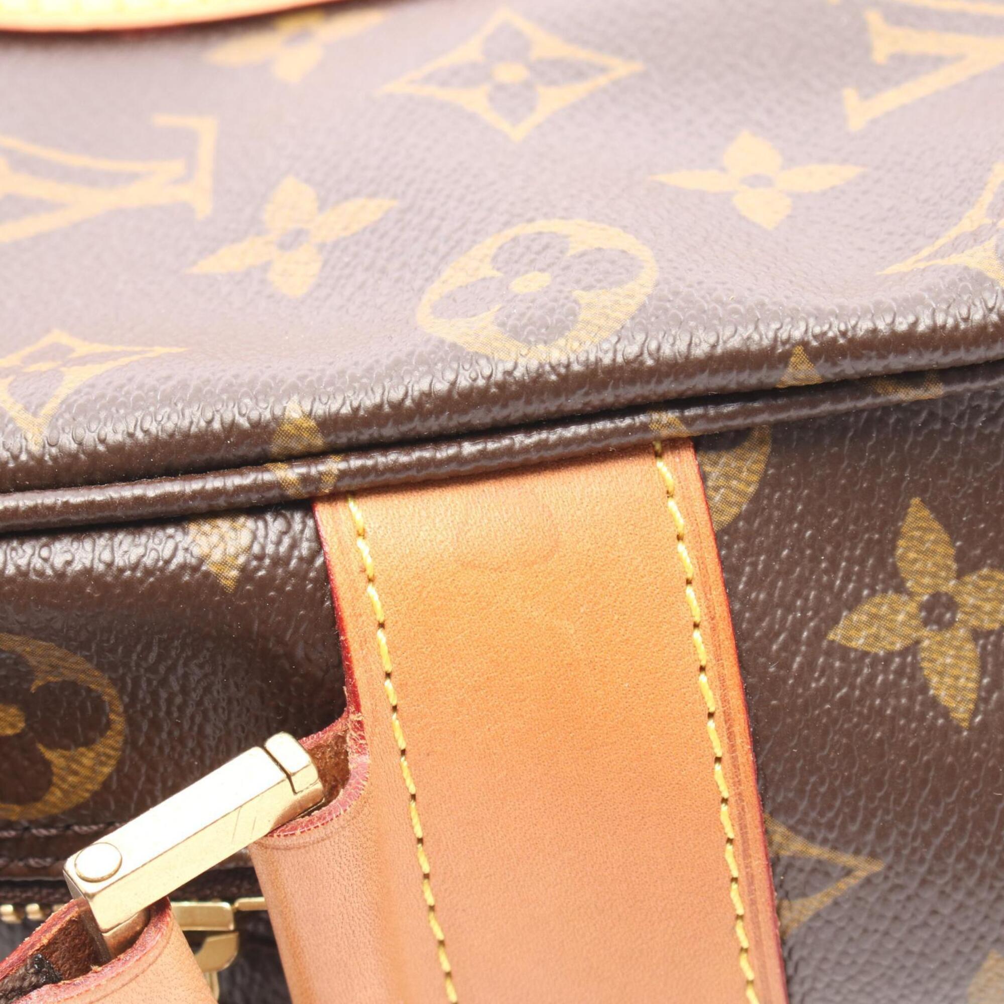 Louis Vuitton Brown Pvc Leather Handbag (Pre-Owned)
