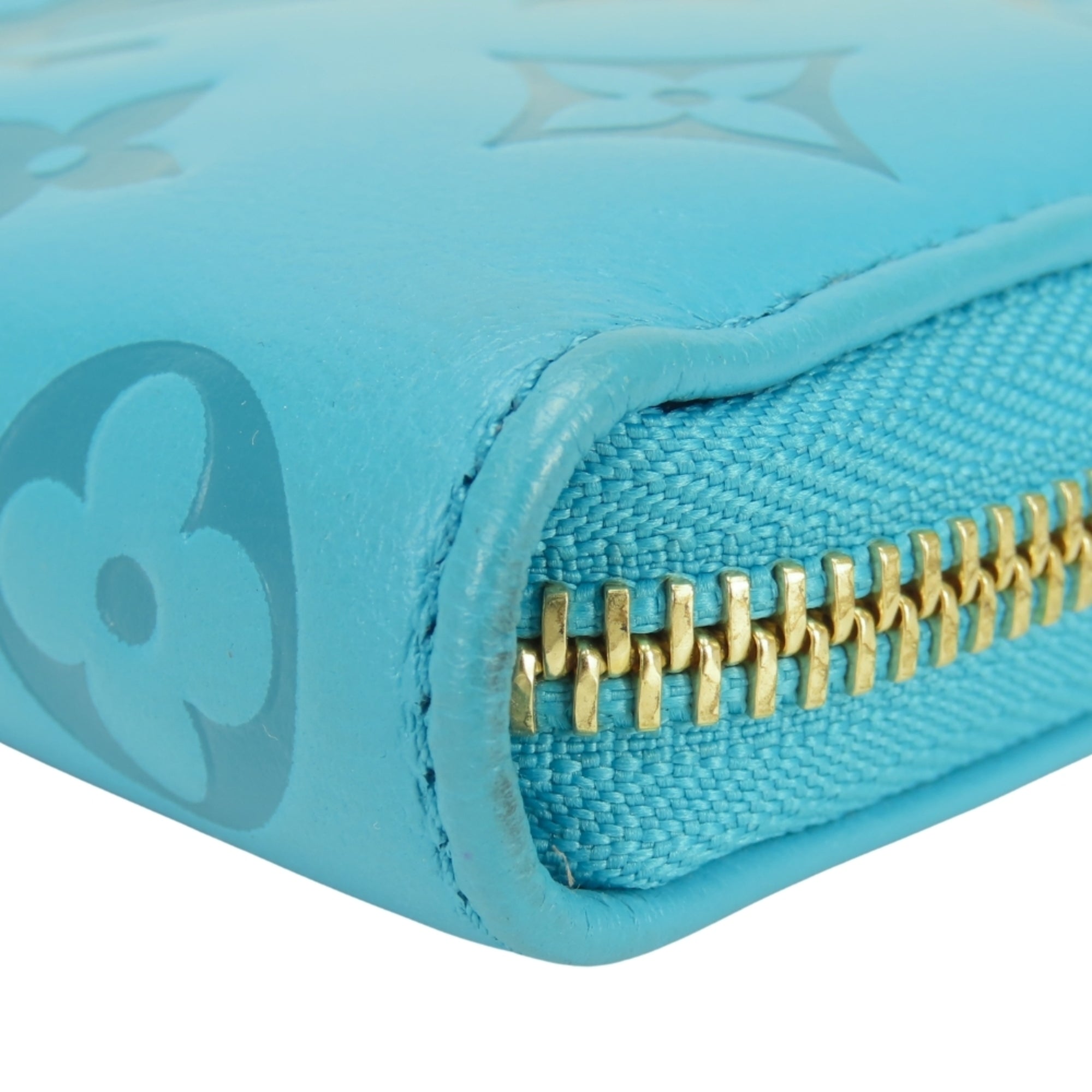 Louis Vuitton Monogram Turquoise Monogram Long Wallet (Bi-Fold) (Pre-Owned)