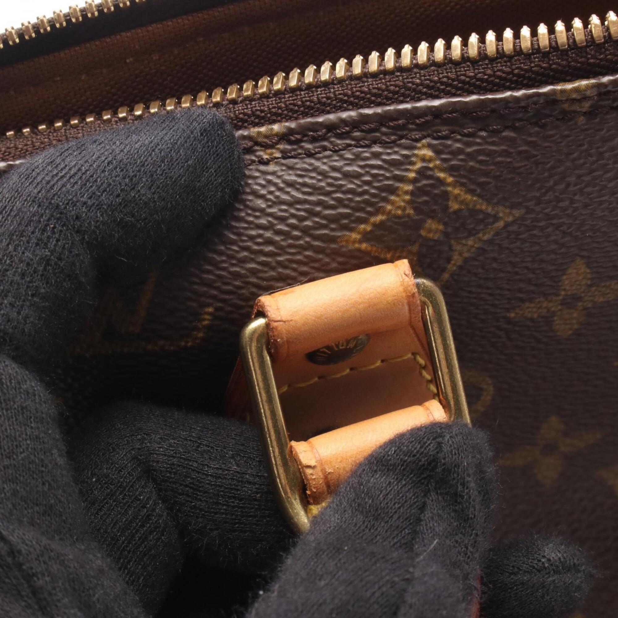 Louis Vuitton Brown Coated Canvas Pvc Monogram Leather Handbag (Pre-Owned)