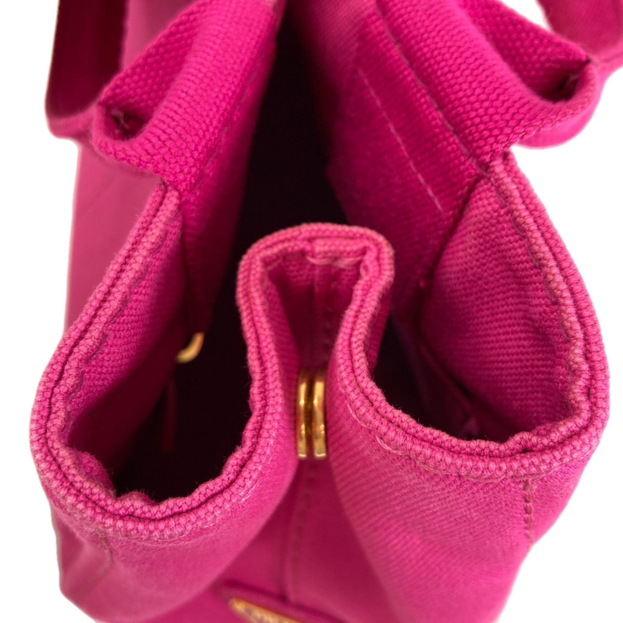 Prada Canapa Pink Canvas Handbag (Pre-Owned)