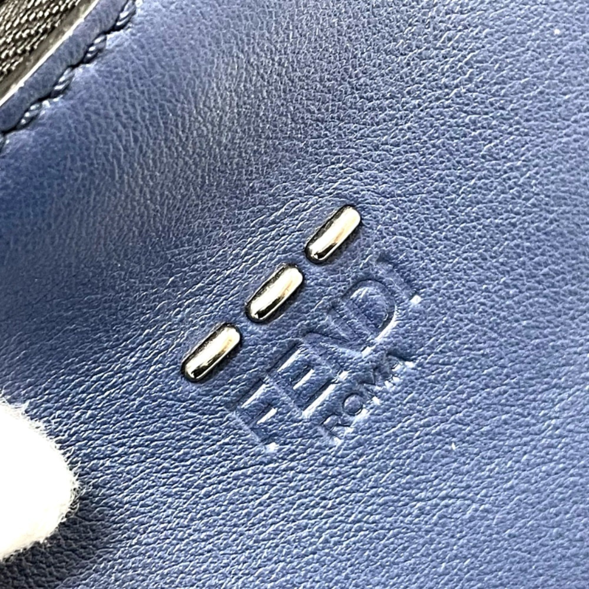 Fendi Navy Leather Briefcase (Pre-Owned)