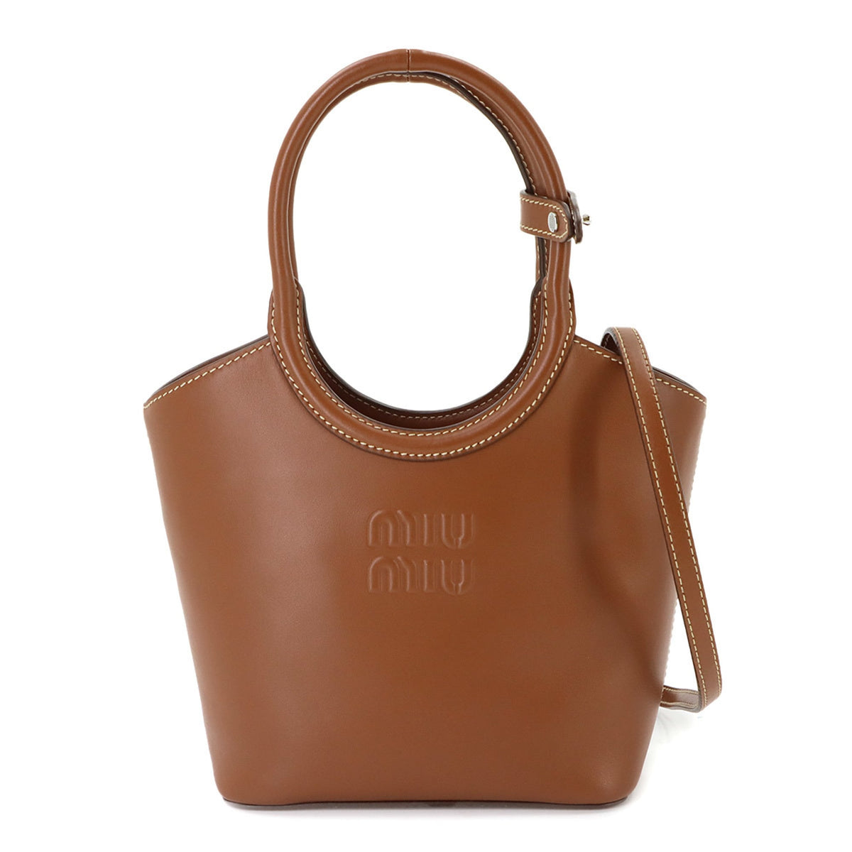 Miu Miu Brown Leather Handbag (Pre-Owned)