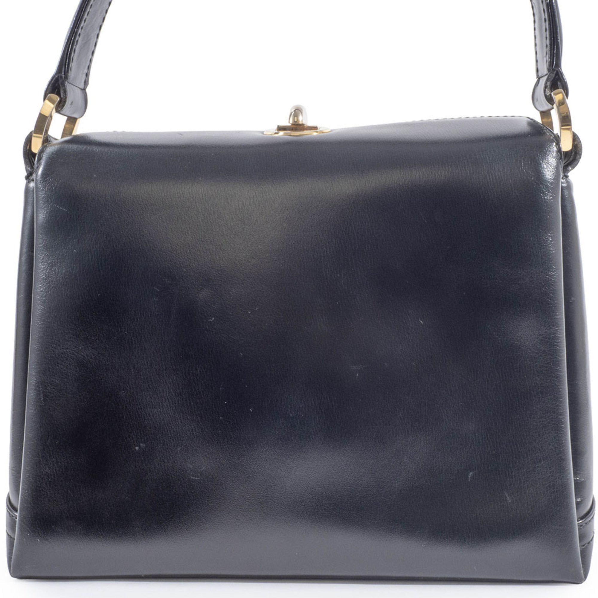 Gucci Black Leather Handbag Shoulder Bag (Pre-Owned)