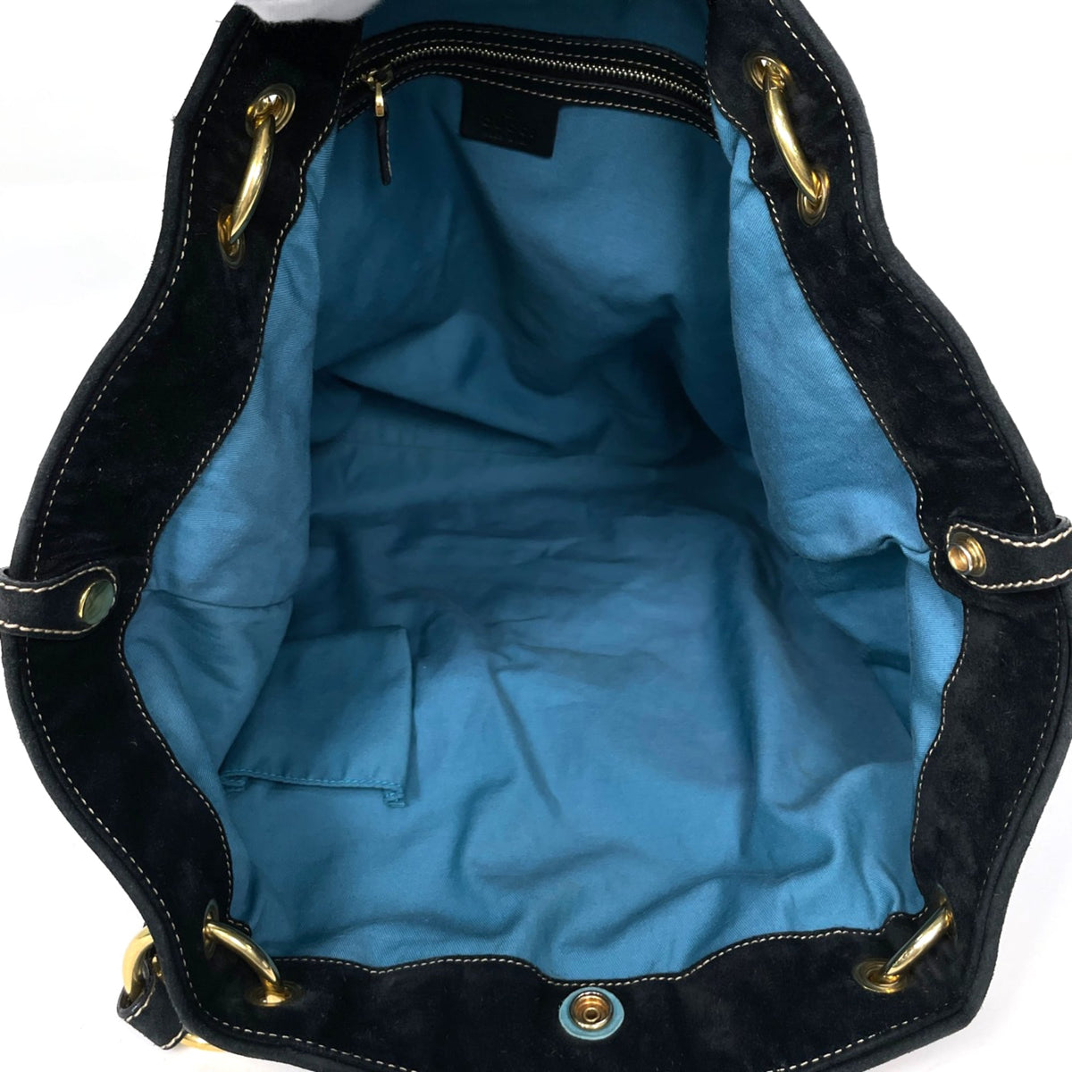 Gucci Black Suede Tote Bag (Pre-Owned)