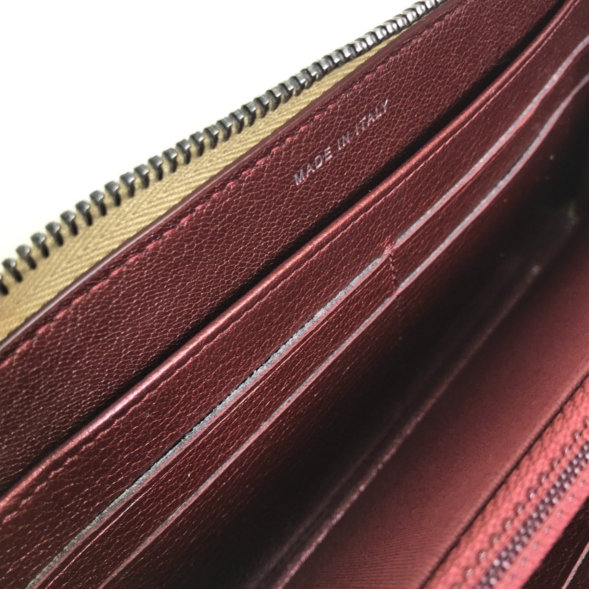 Chanel Matelasse Gold Brown Leather Long Wallet (Bi-Fold) (Pre-Owned)