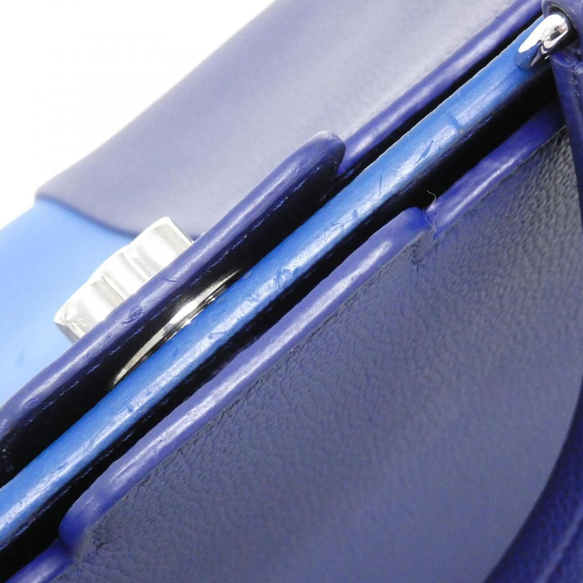 Louis Vuitton Blue Leather Handbag (Pre-Owned)
