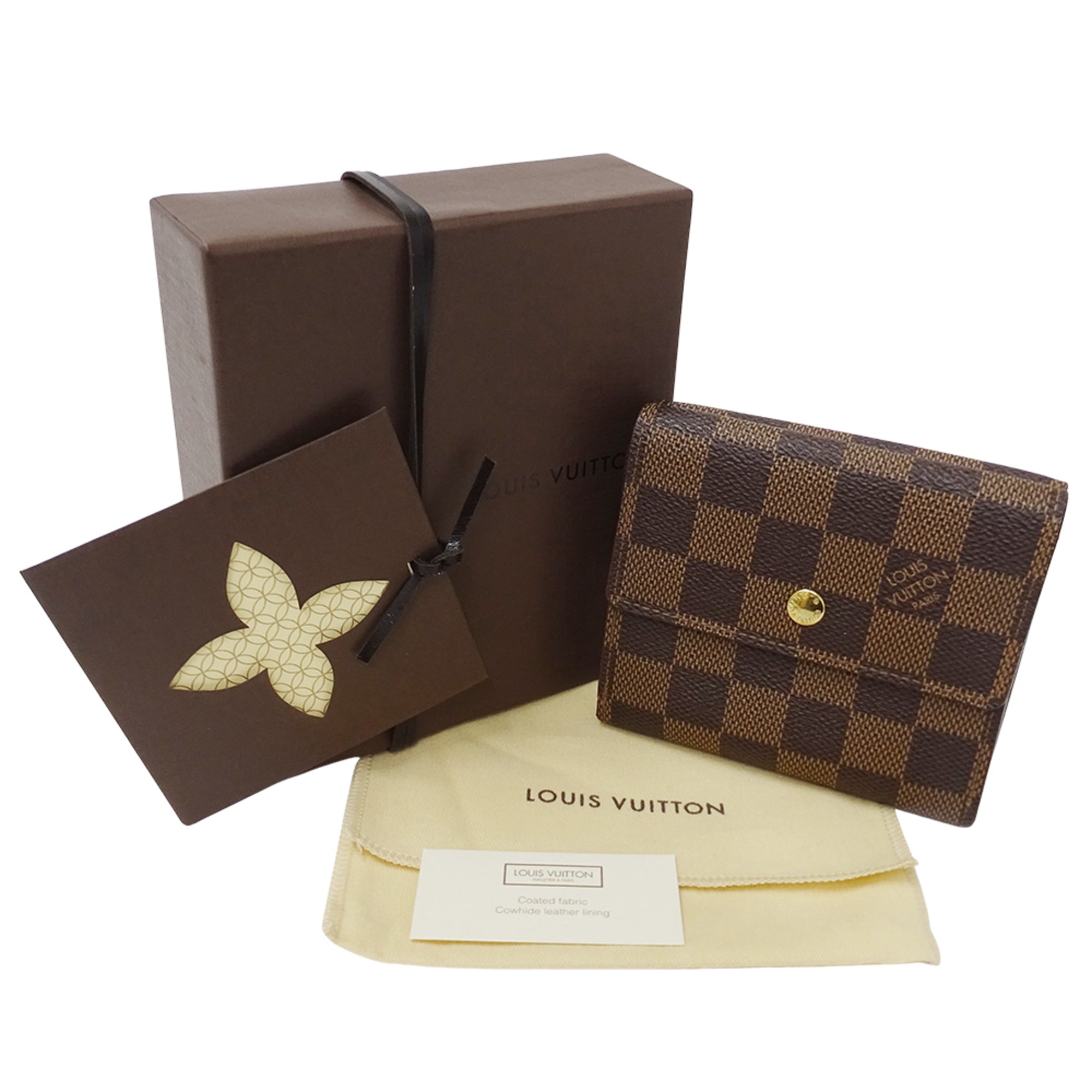 Louis Vuitton Damier Damier Canvas Damier Canvas Wallet (Bi-Fold) (Pre-Owned)