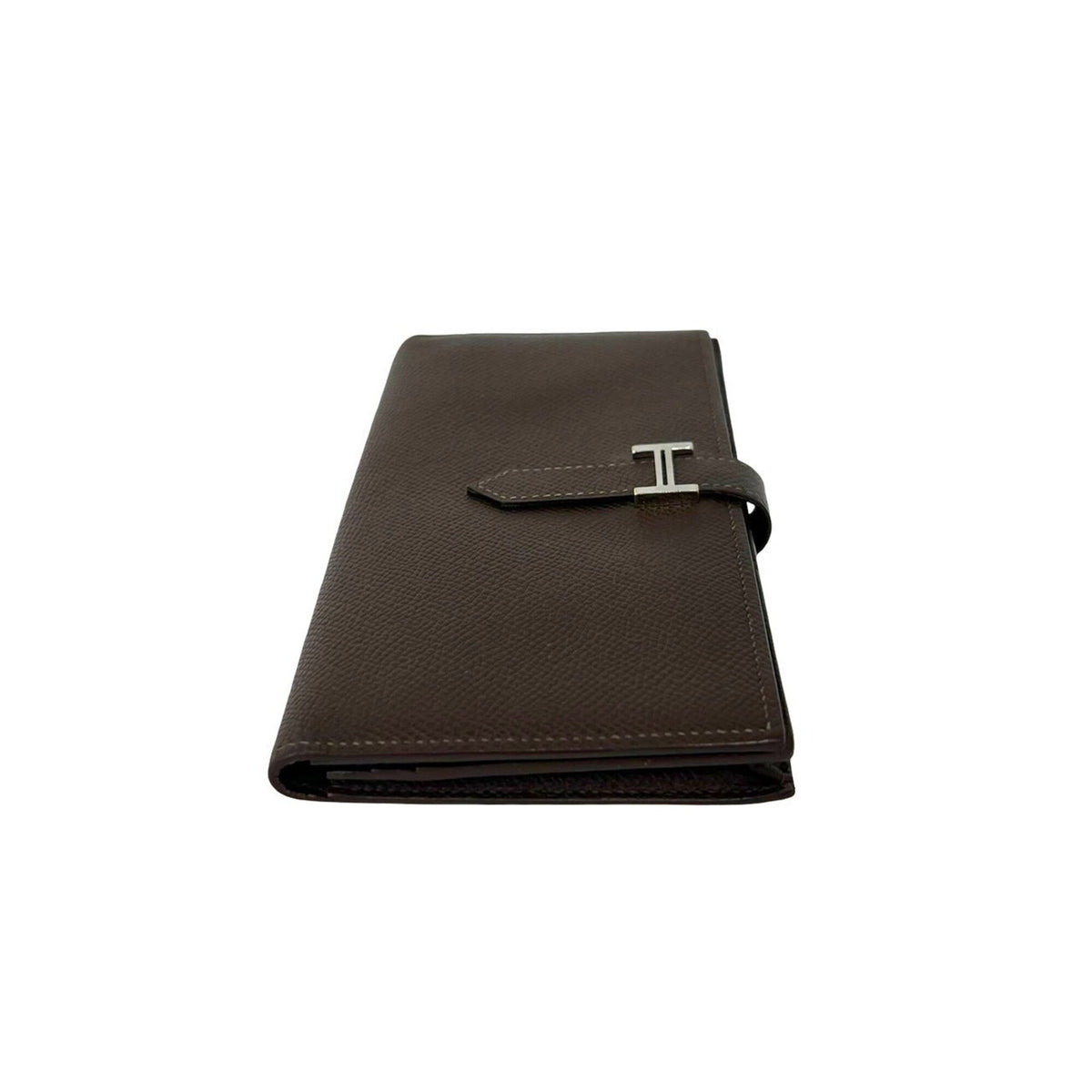 Hermes Brown Epsom Leather Long Wallet (Bi-Fold) (Pre-Owned)
