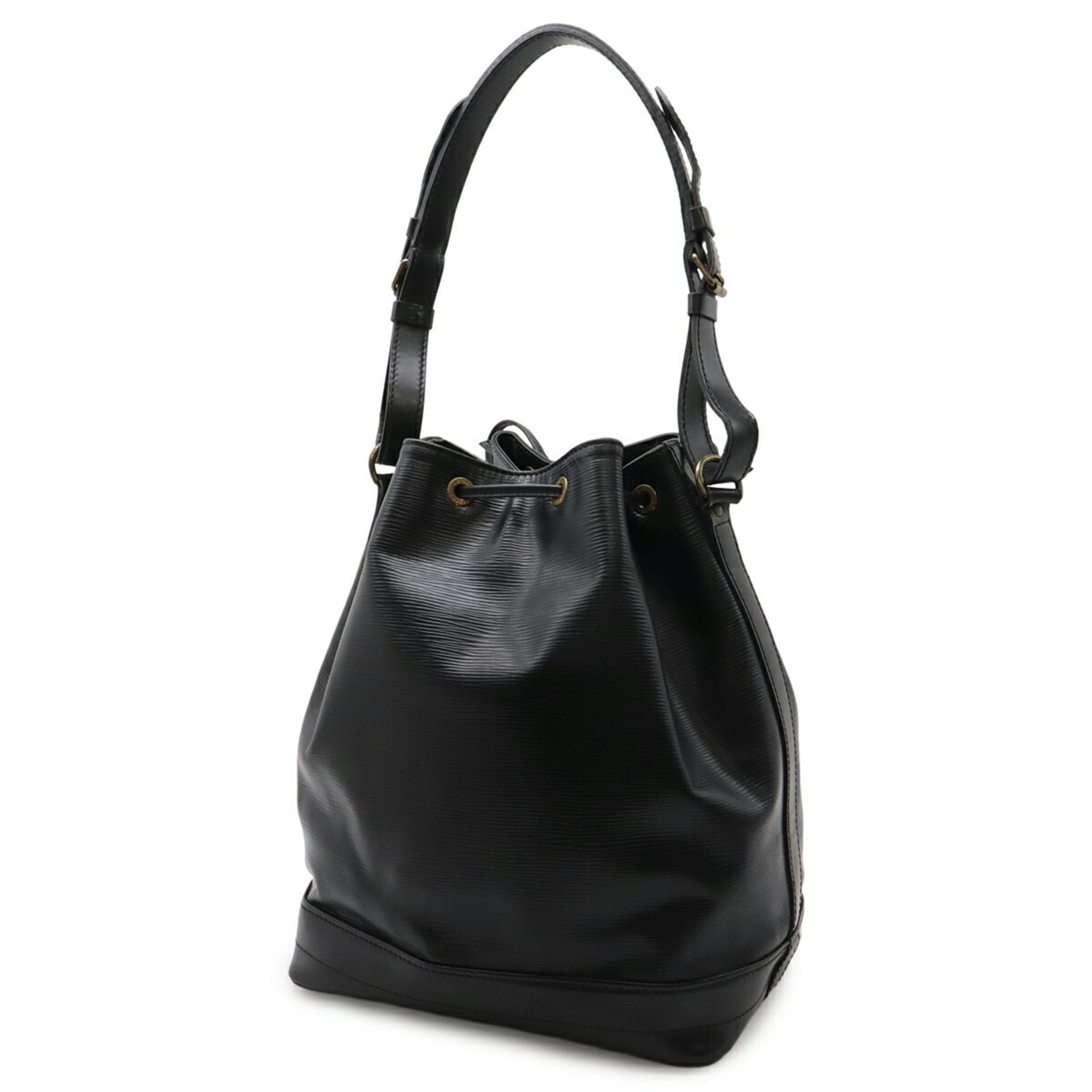 Louis Vuitton Black Noir Epi Leather Shoulder Bag (Pre-Owned)