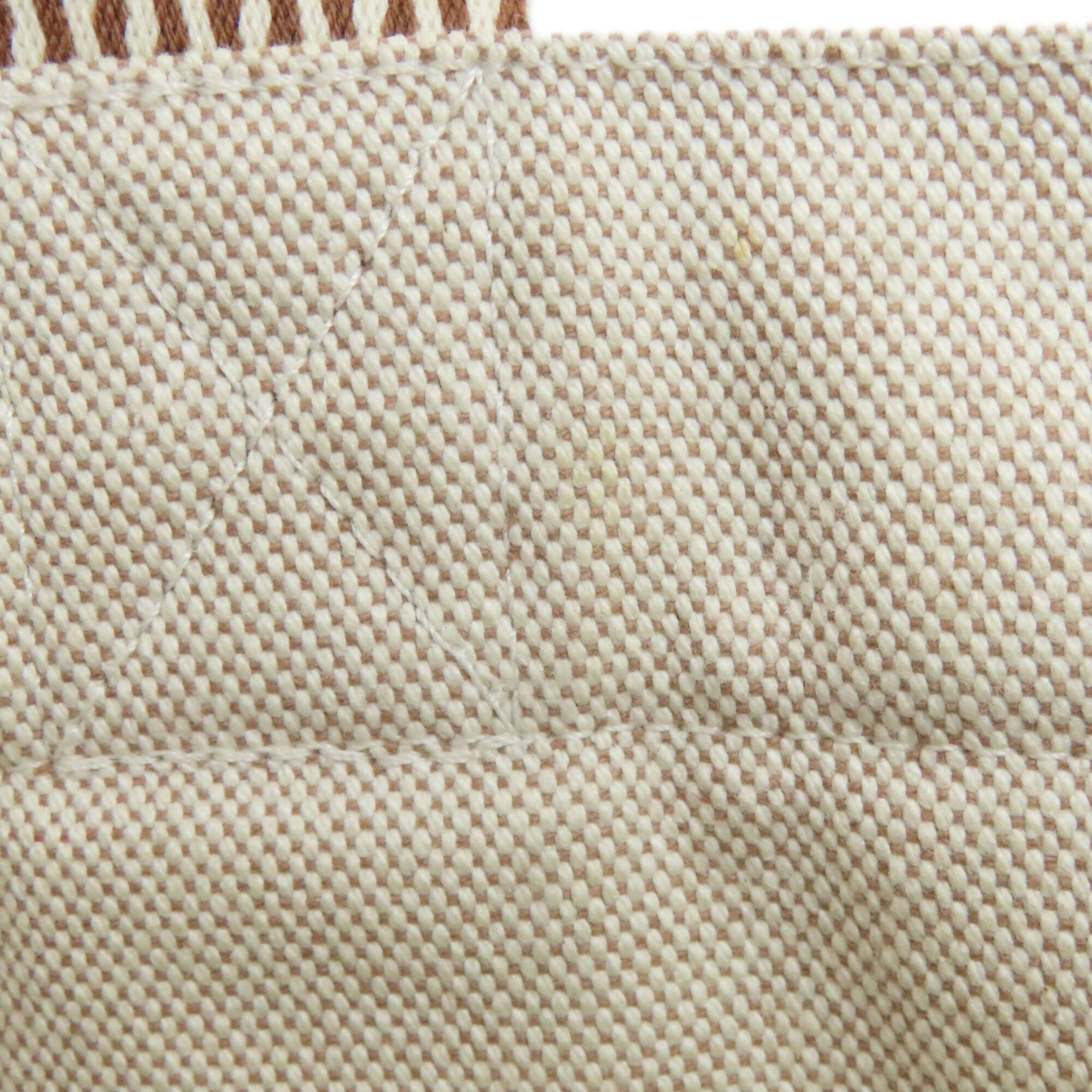 Hermes Beige Canvas Handbag (Pre-Owned)