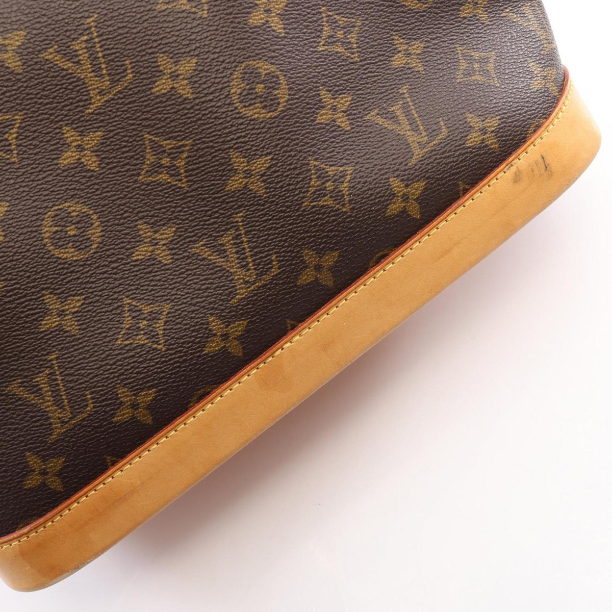 Louis Vuitton Brown Pvc Leather Handbag (Pre-Owned)