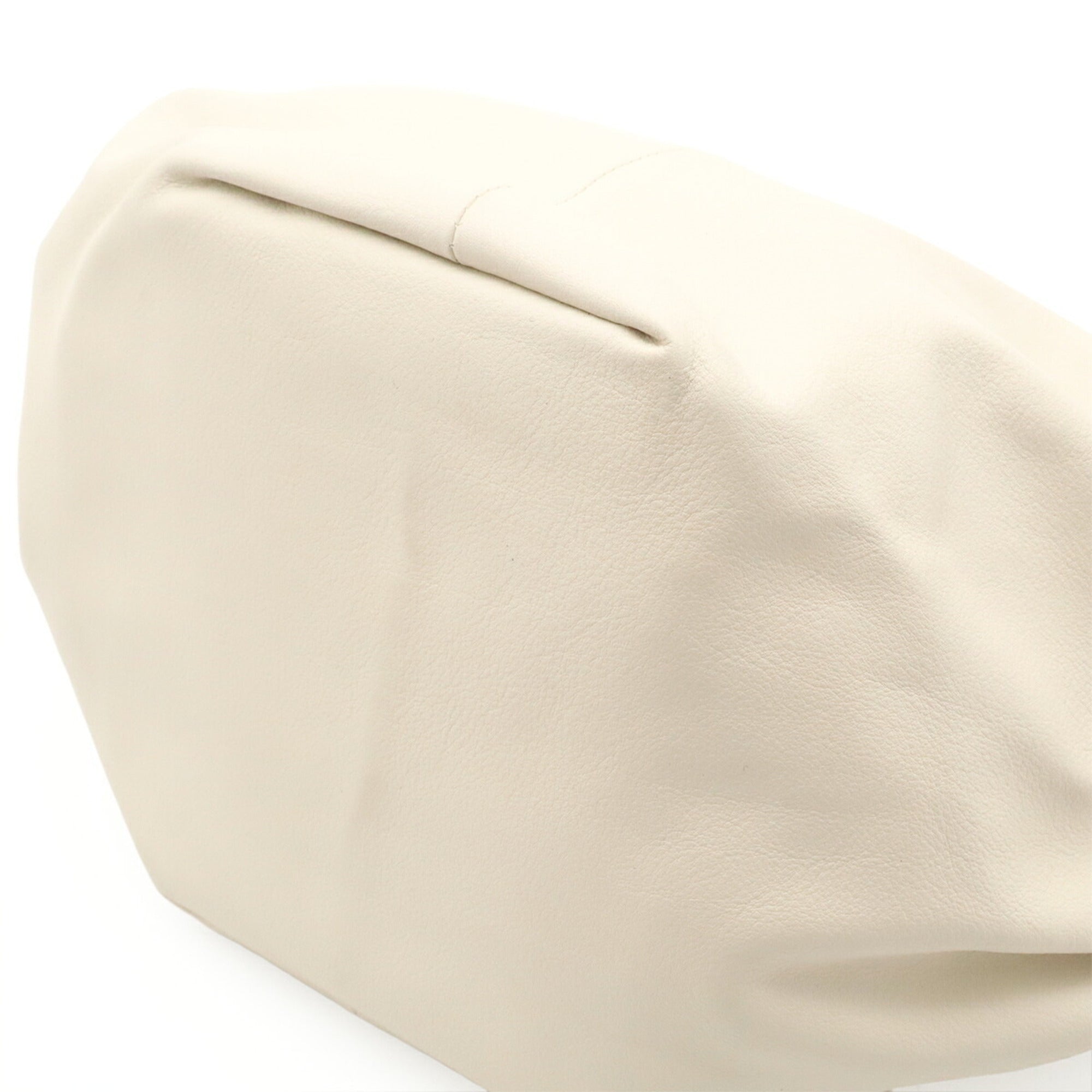 Bottega Veneta White Leather Handbag (Pre-Owned)