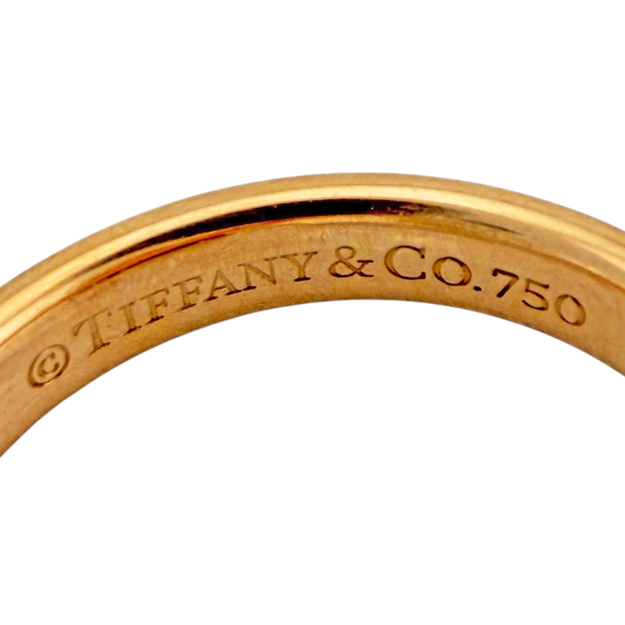 Tiffany Silver Pink Gold Pink Gold (18K) Silver 925 Band Ring (Pre-Owned)