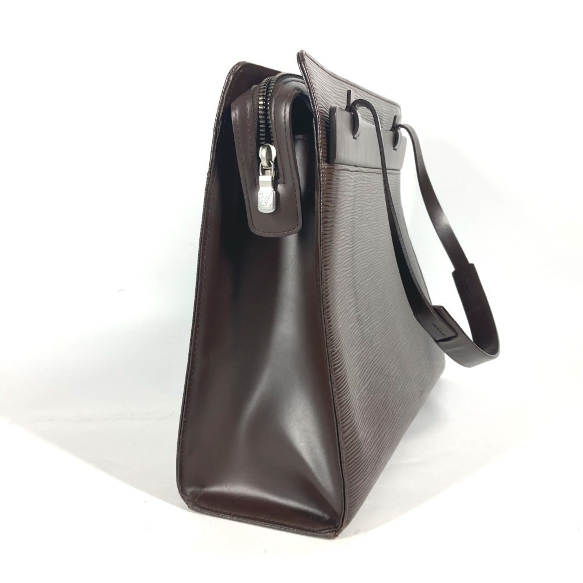 Louis Vuitton Brown Moka Epi Leather Handbag Tote Bag (Pre-Owned)