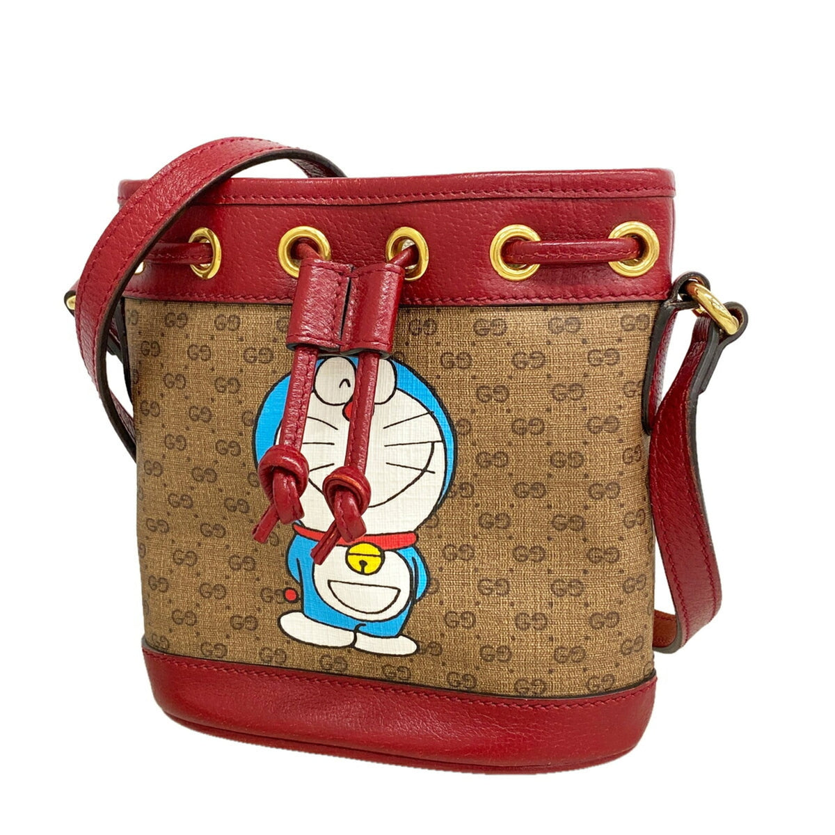 Gucci Bordeaux Brown Pvc Shoulder Bag (Pre-Owned)