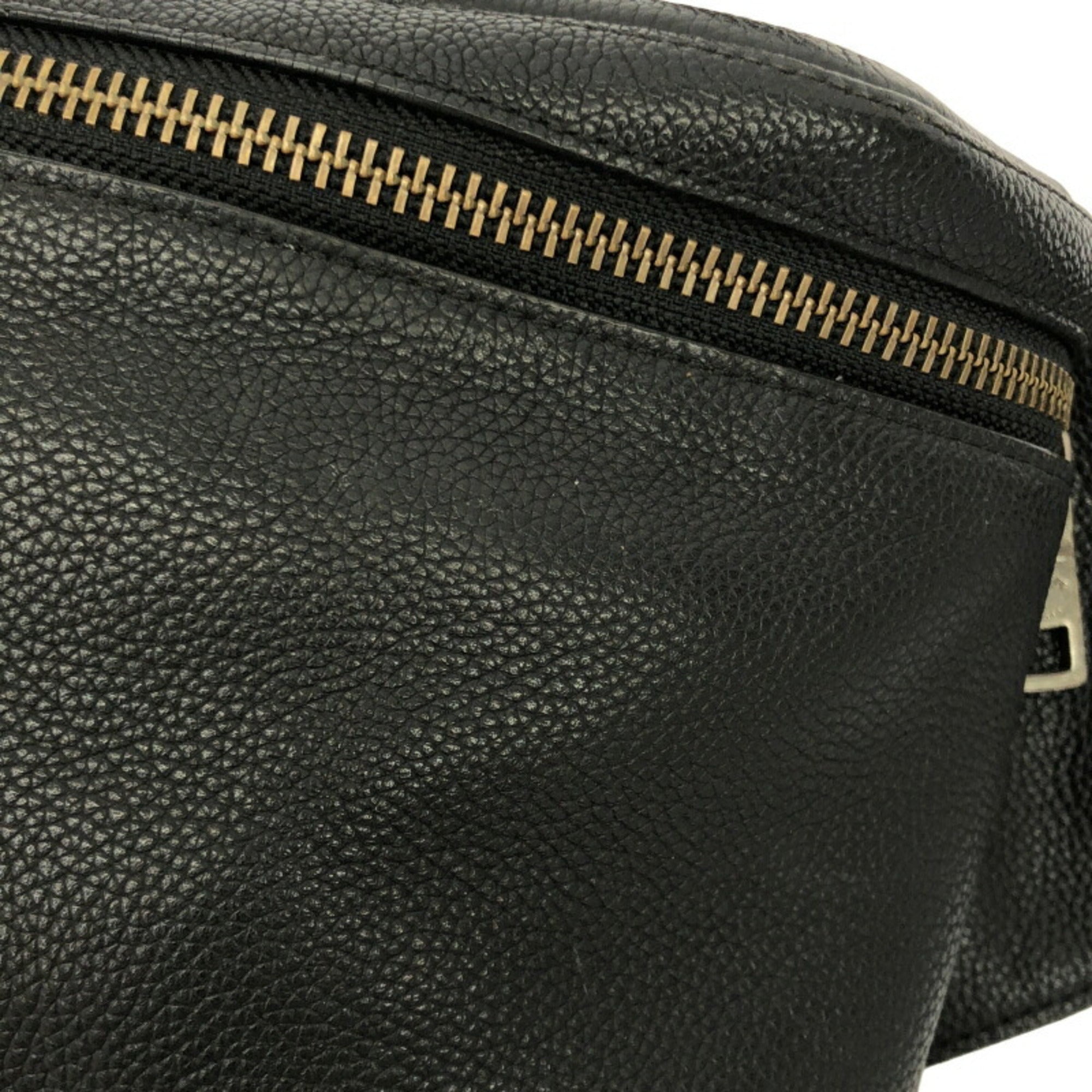 Coach Black Leather Fanny Pack (Pre-Owned)