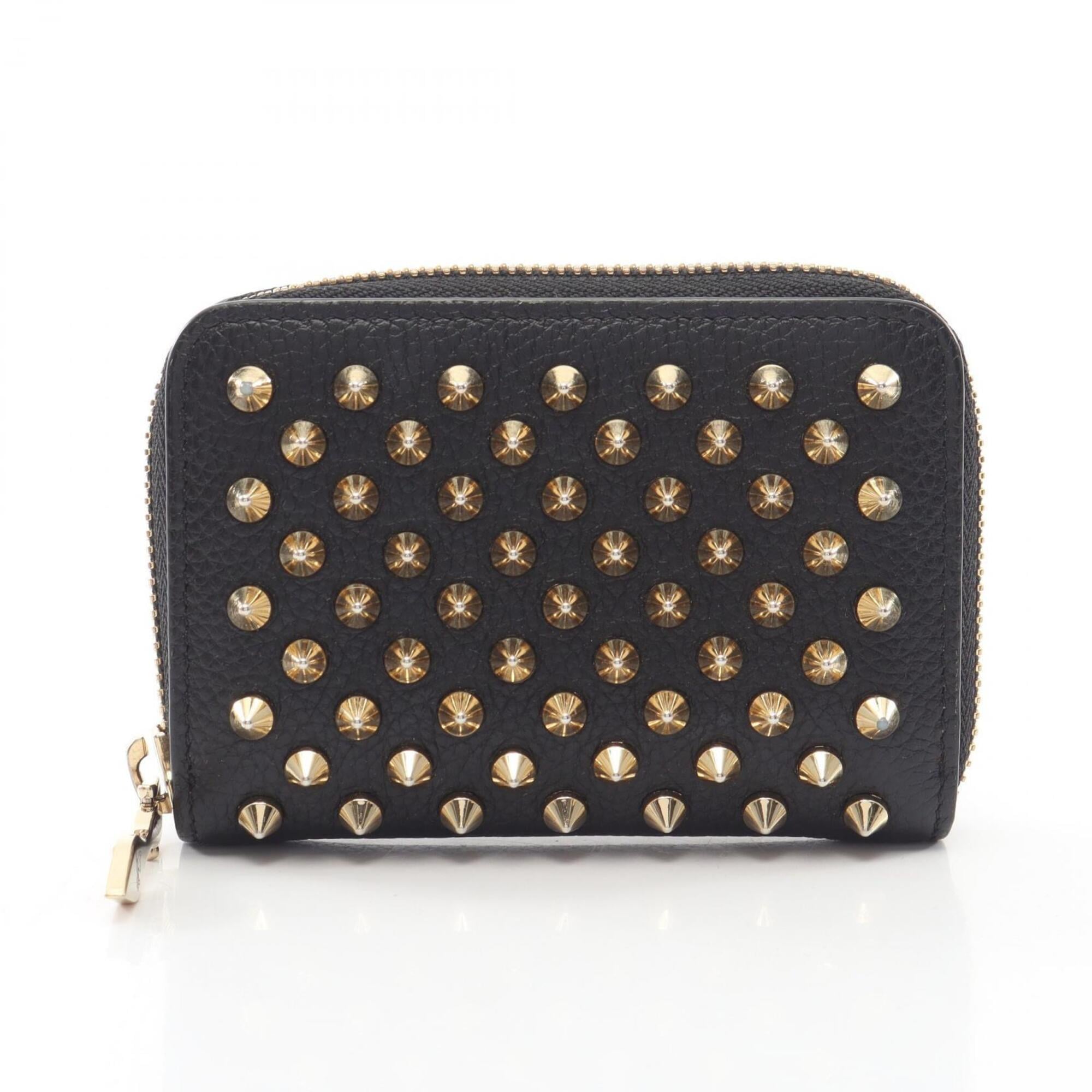 Christian Louboutin Black Leather Coin Purse/Coin Case (Pre-Owned)