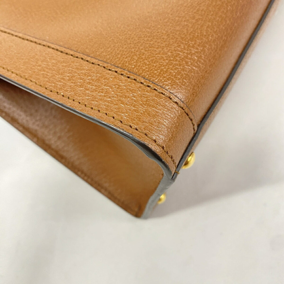Gucci Brown Leather Tote Bag (Pre-Owned)
