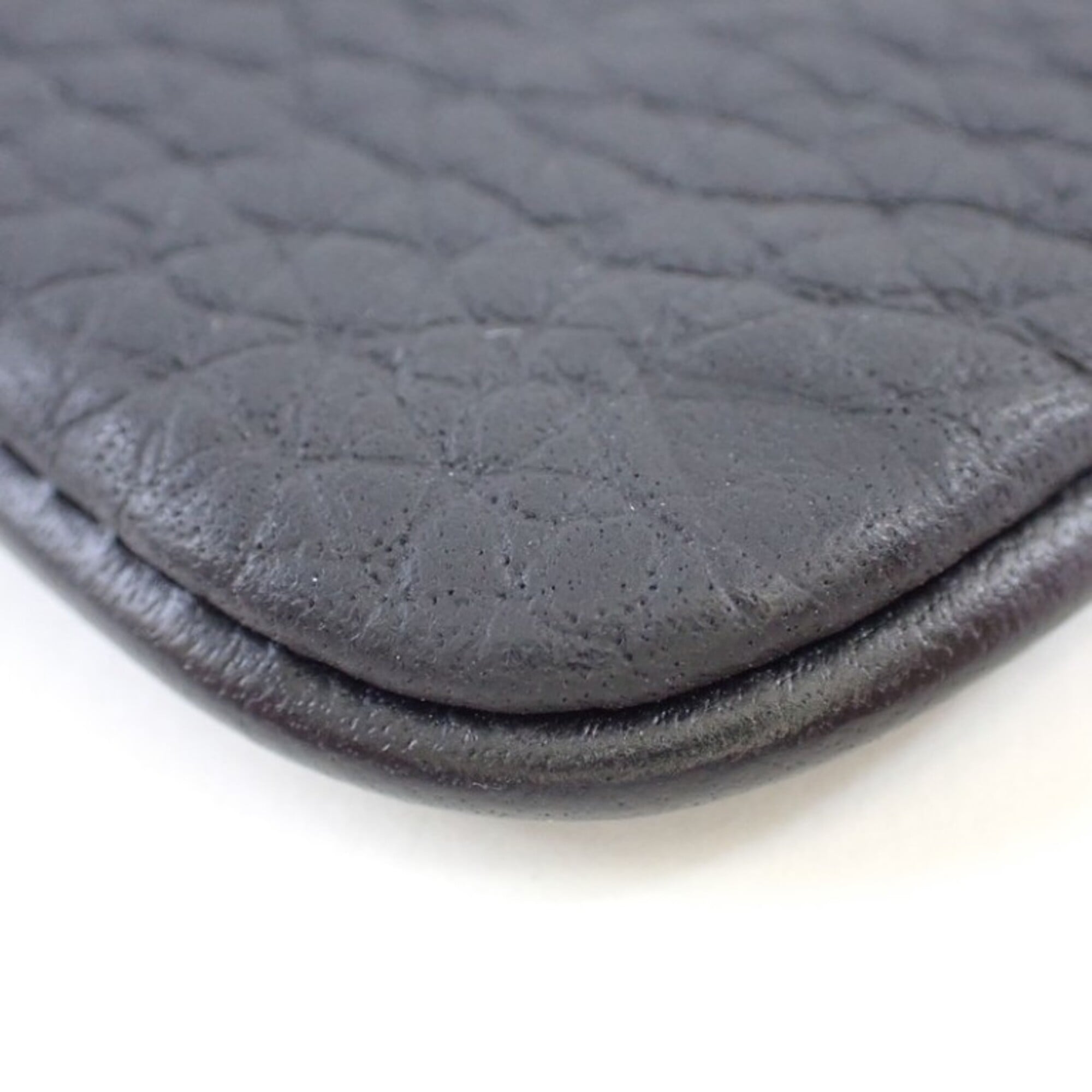 Louis Vuitton Black Leather Coin Purse/Coin Case (Pre-Owned)