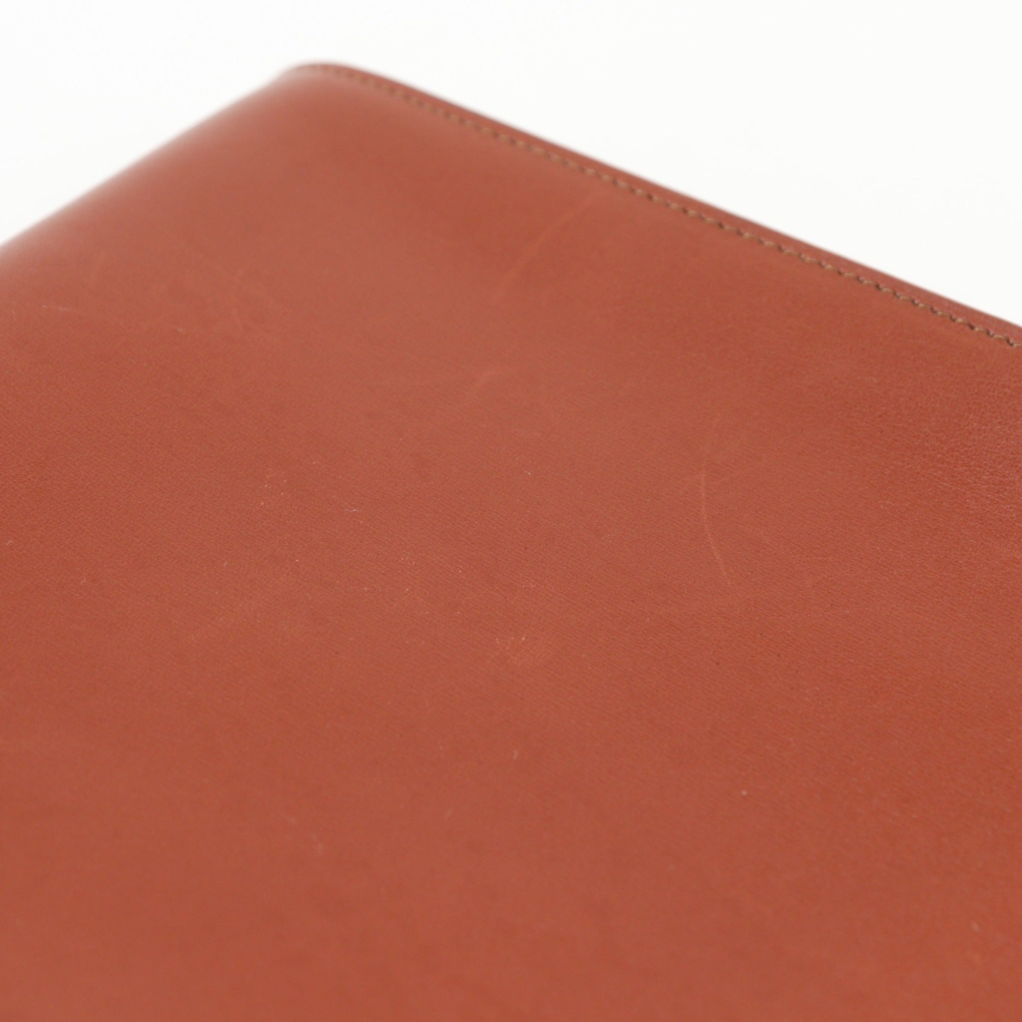 Hermes Brown Red Color Box Calf Leather Shoulder Bag (Pre-Owned)