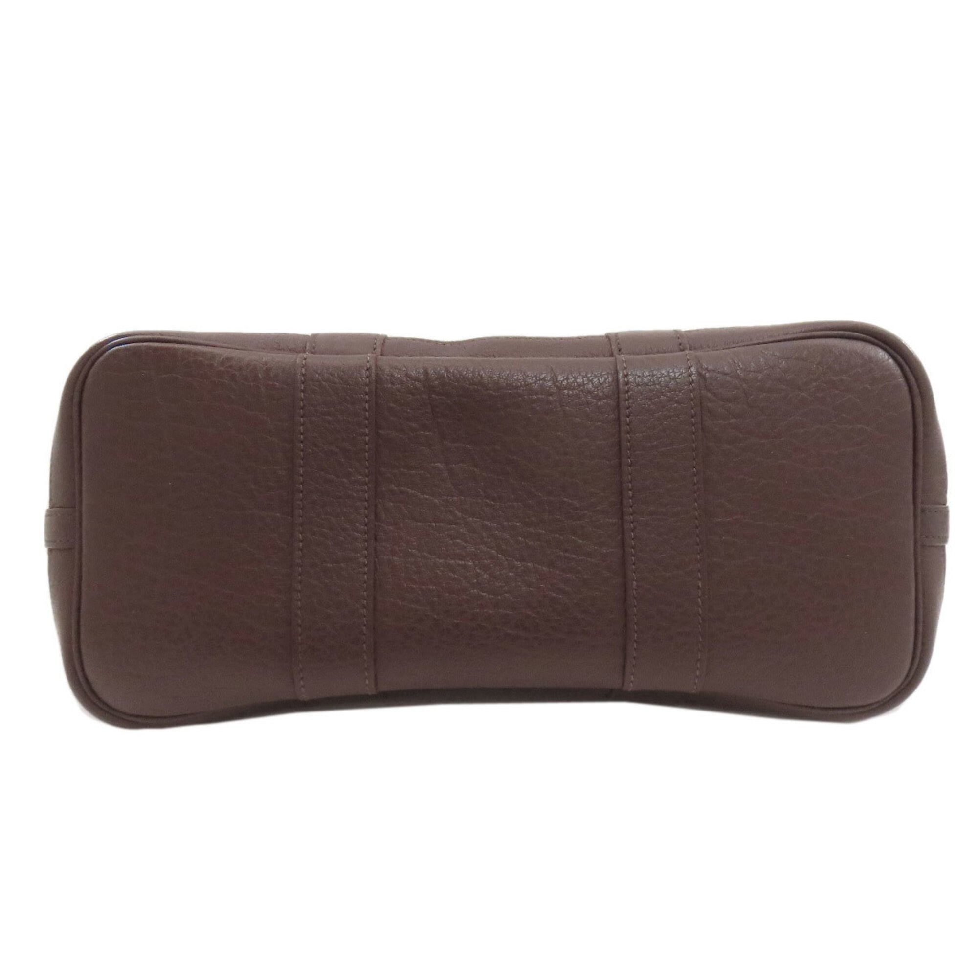 Hermes Brown Toile Officier Handbag (Pre-Owned)