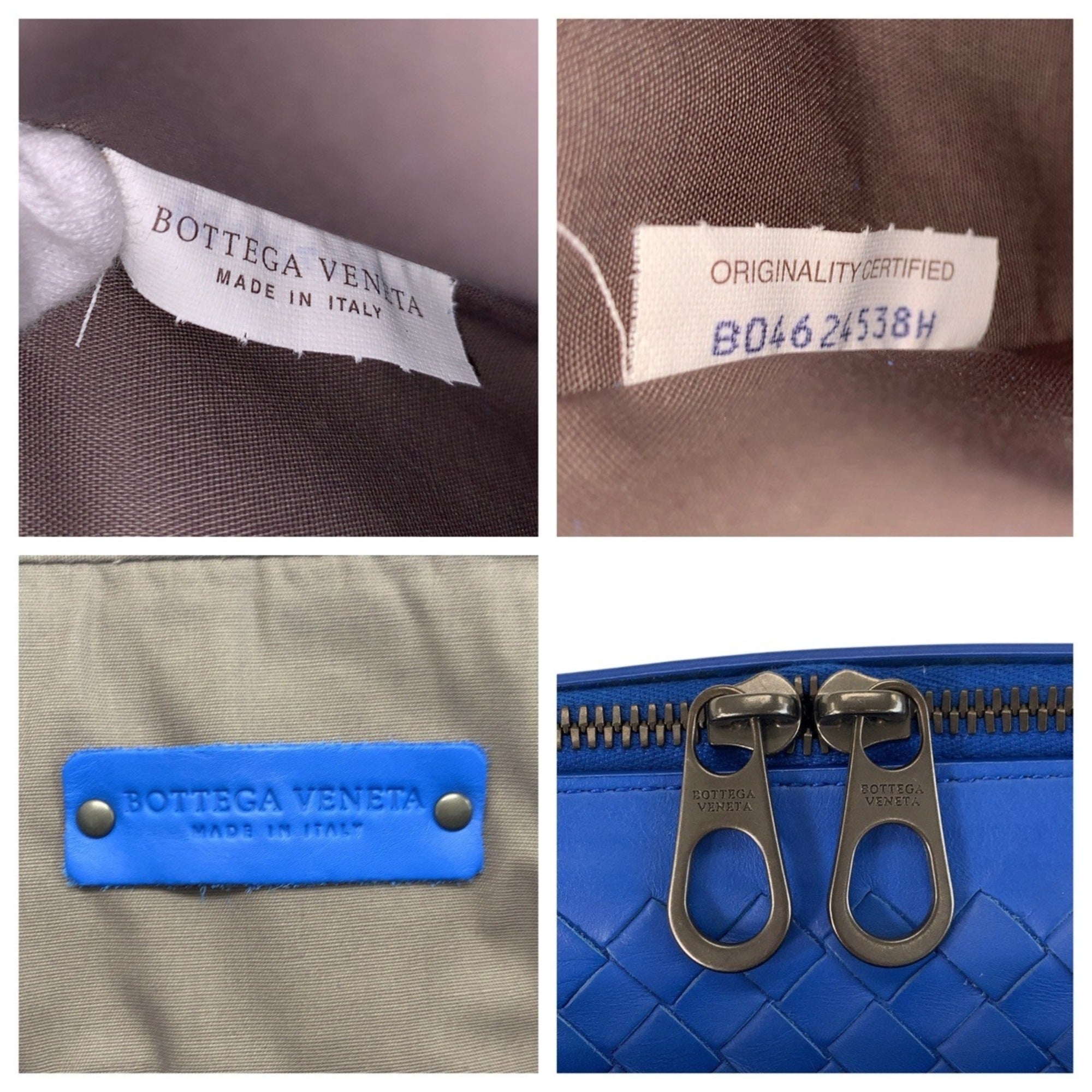 Bottega Veneta Blue Leather Briefcase (Pre-Owned)