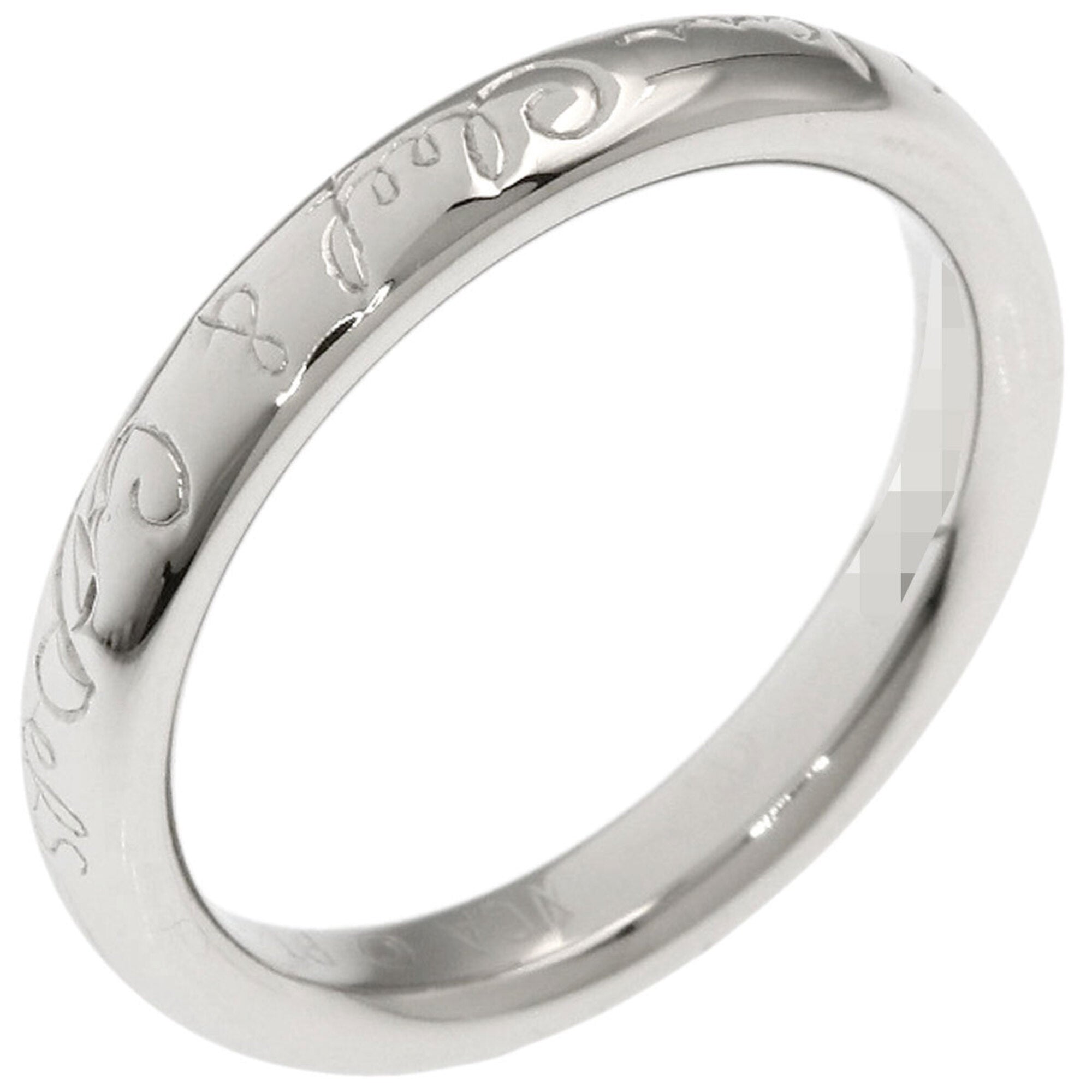 Van Cleef & Arpels Platinum 950 Band Ring (Pre-Owned)