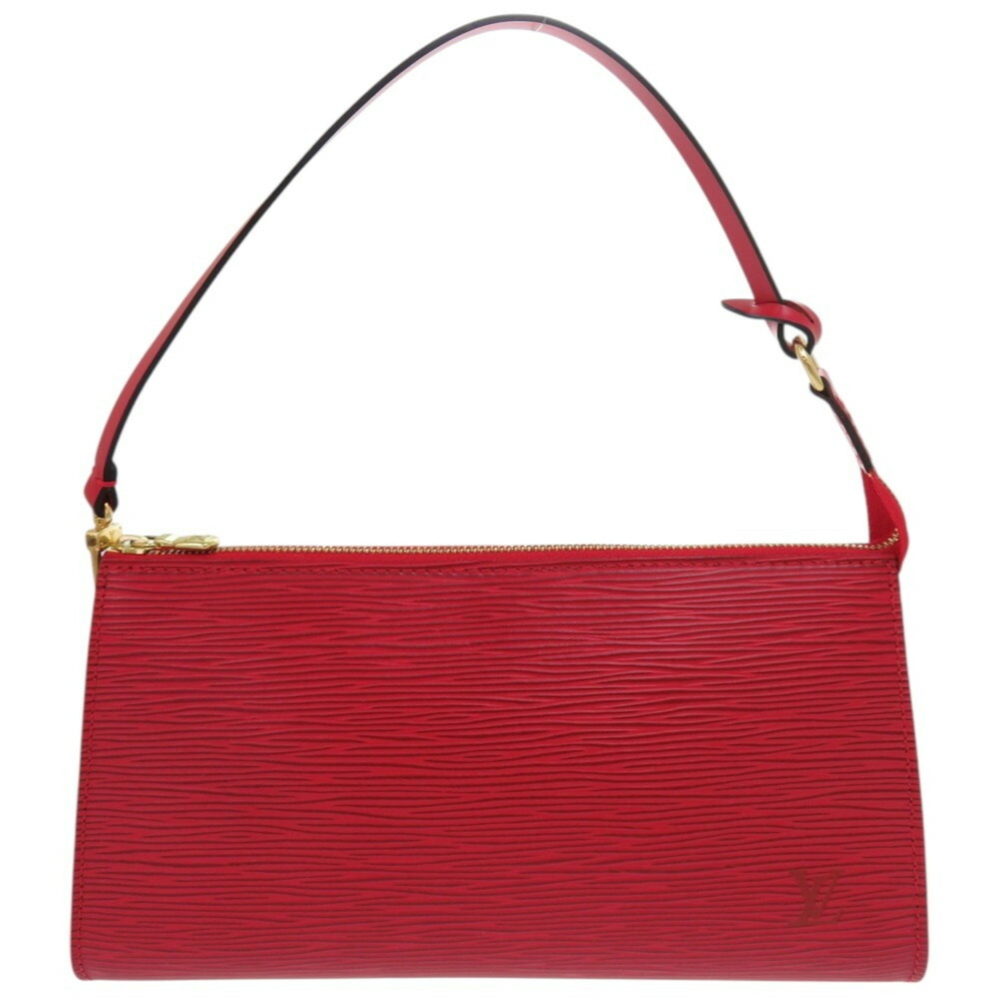 Louis Vuitton Epi Castilian Red Epi Leather Pochette Pouch (Pre-Owned)