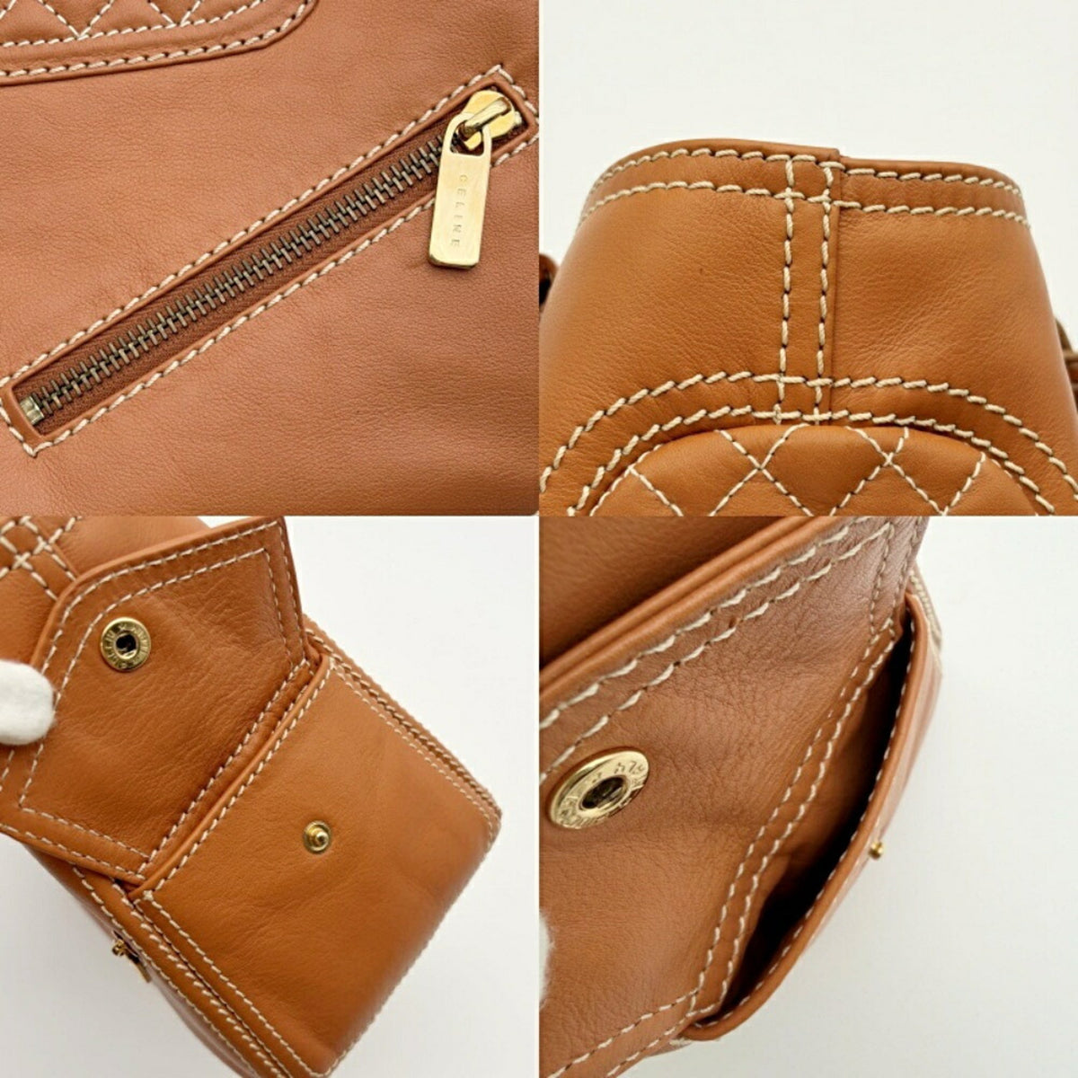Celine Brown Camel Leather Handbag (Pre-Owned)