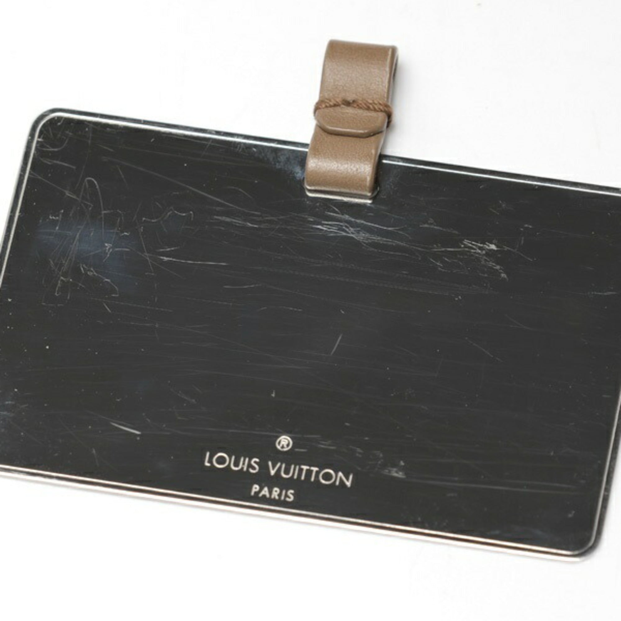 Louis Vuitton Grayish Leather Handbag (Pre-Owned)