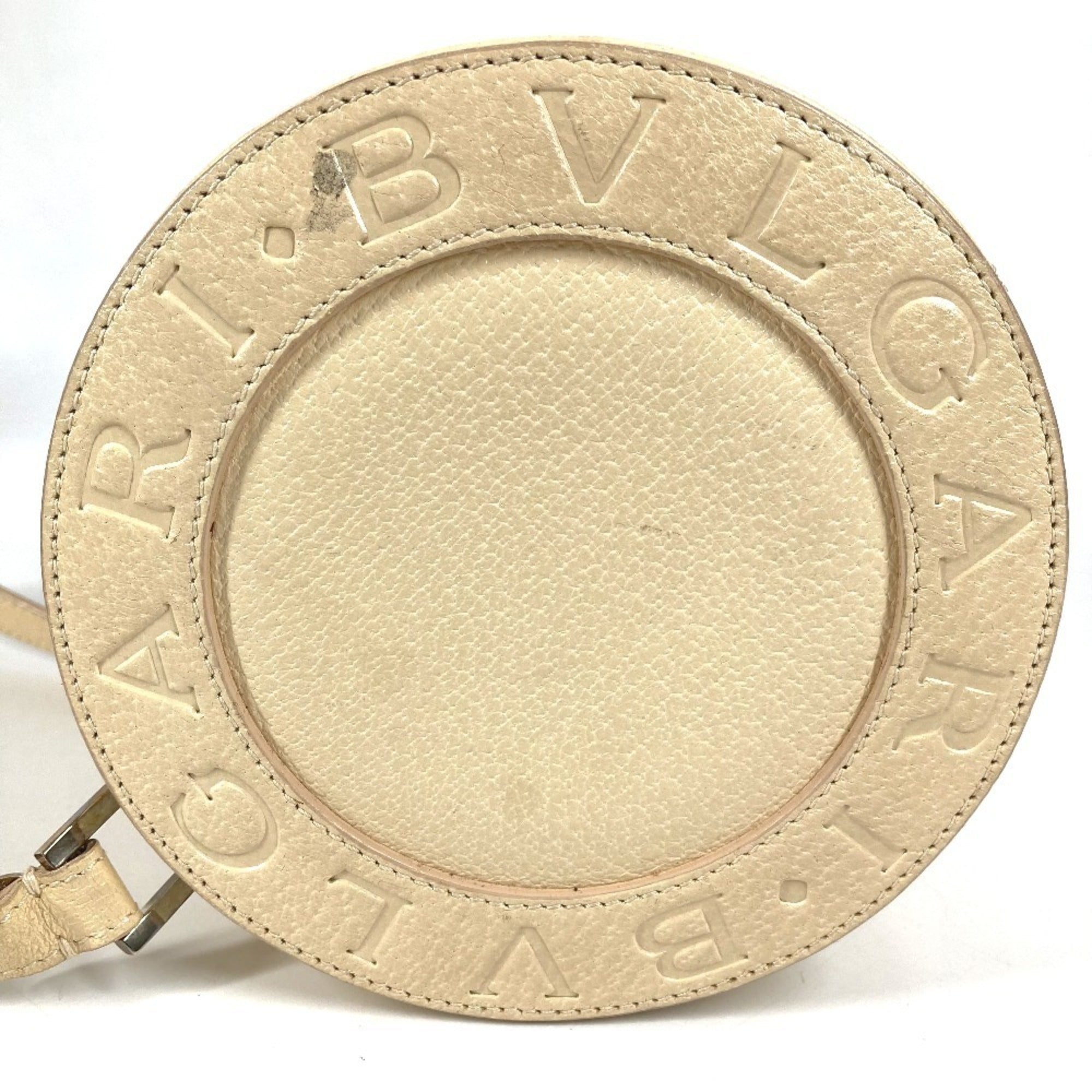 Bvlgari White Leather Shoulder Bag (Pre-Owned)