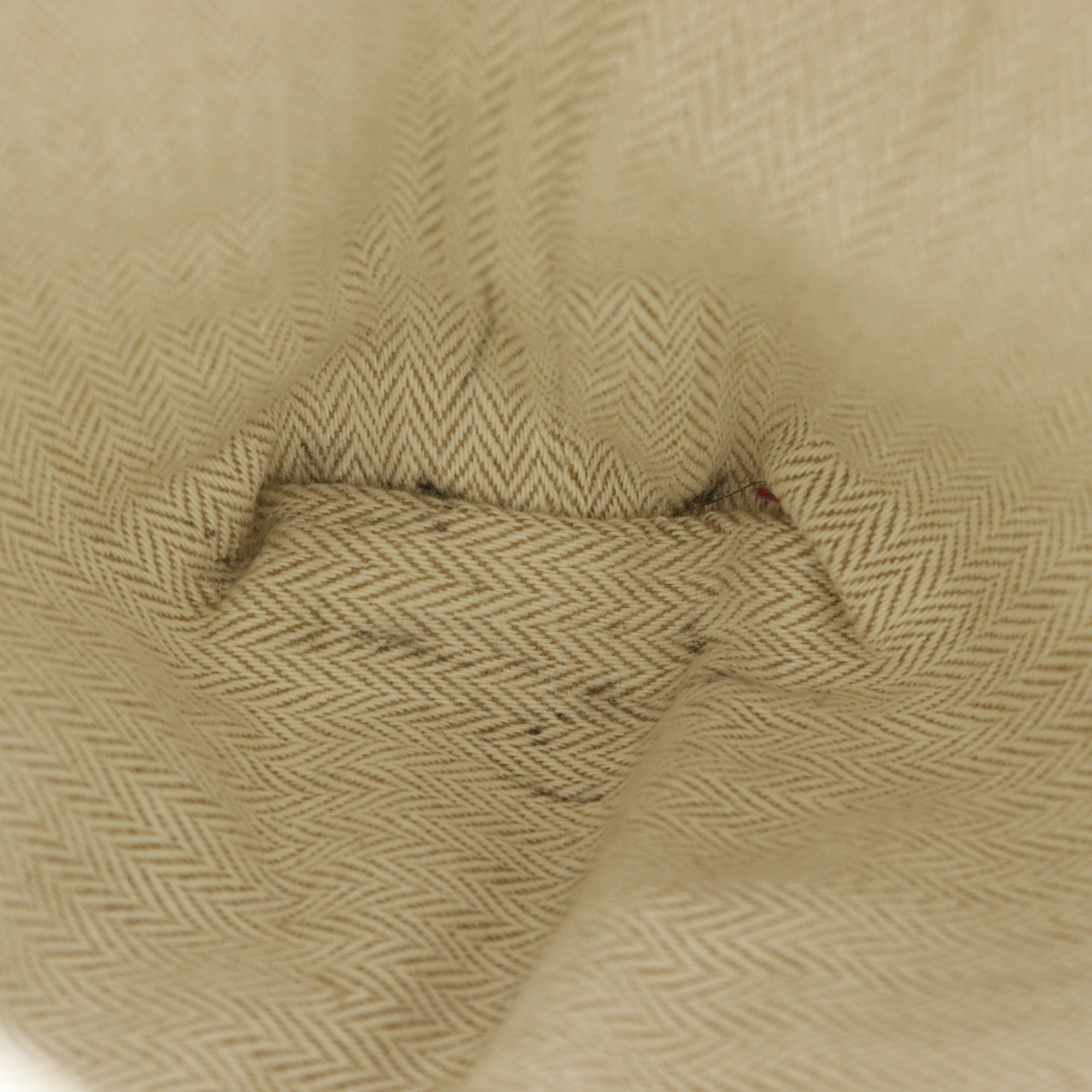 Hermes Beige Toile Chevron Pouch (Pre-Owned)