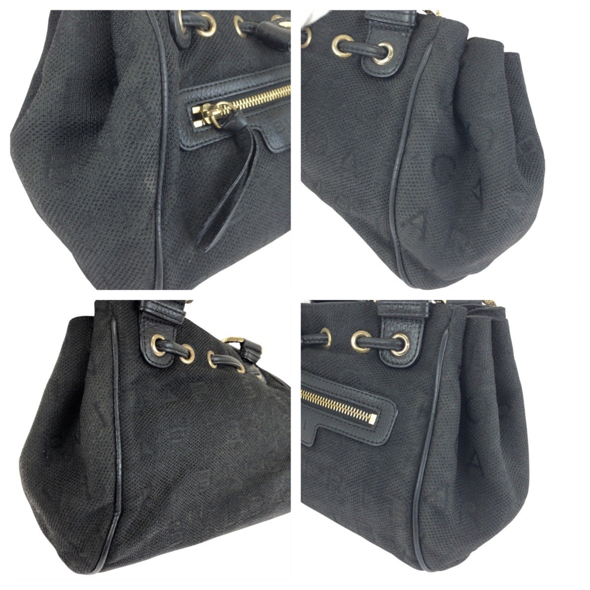 Bvlgari Black Canvas Handbag (Pre-Owned)
