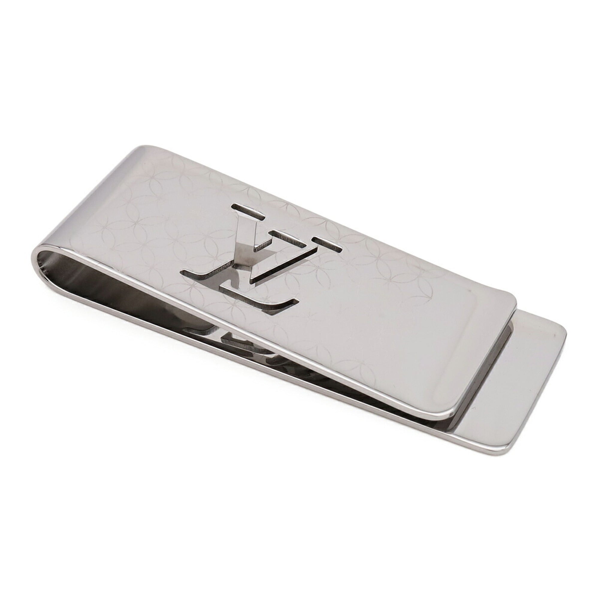 Louis Vuitton Silver Stainless Steel Money Clip (Pre-Owned)