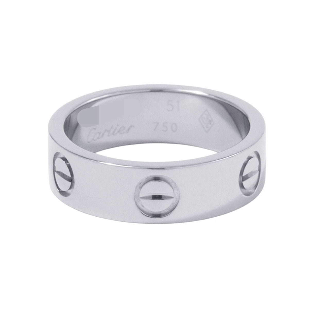Cartier Love White Gold (18K) Band Ring (Pre-Owned)