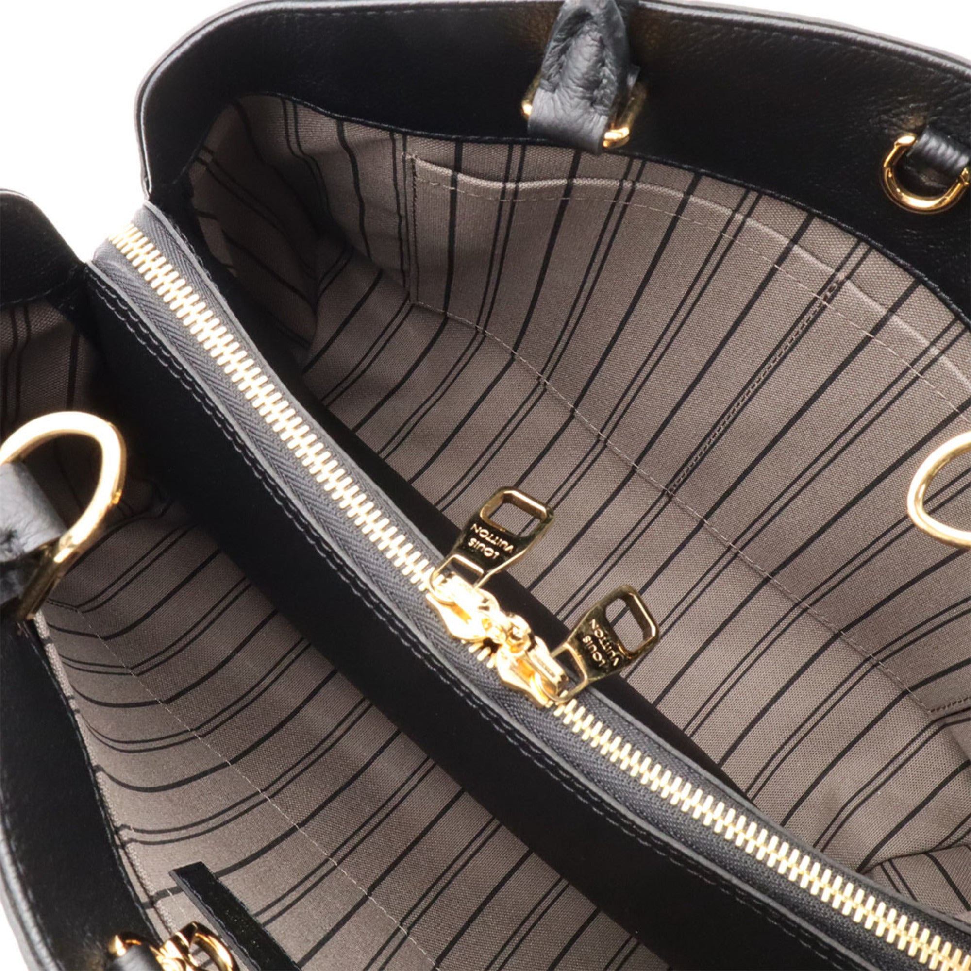 Louis Vuitton Noir Monogram Empreinte Leather Handbag Shoulder Bag (Pre-Owned)