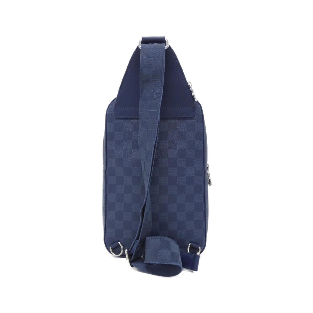Louis Vuitton Blue Coated Canvas Leather Shoulder Bag (Pre-Owned)