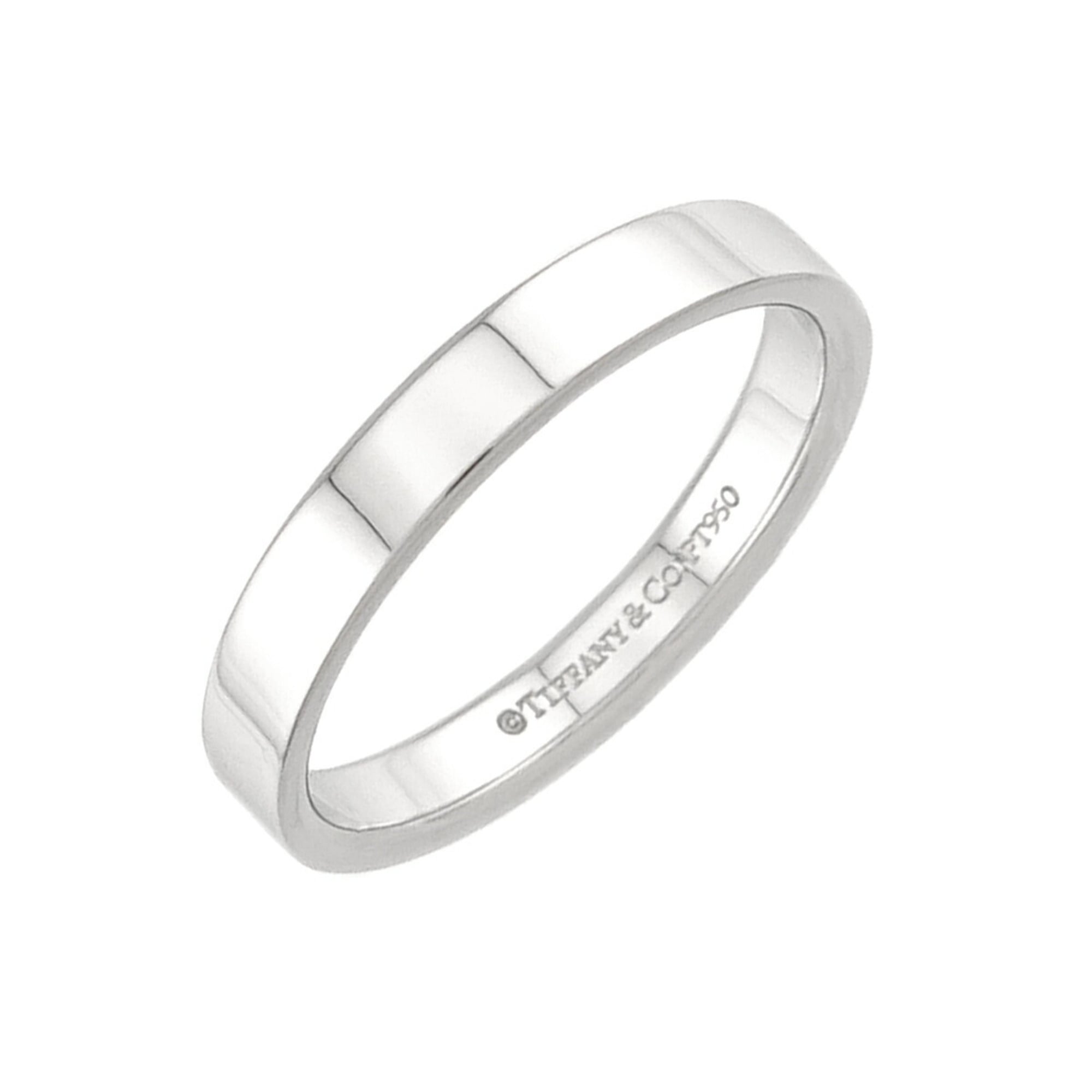 Tiffany Platinum 950 Band Ring (Pre-Owned)