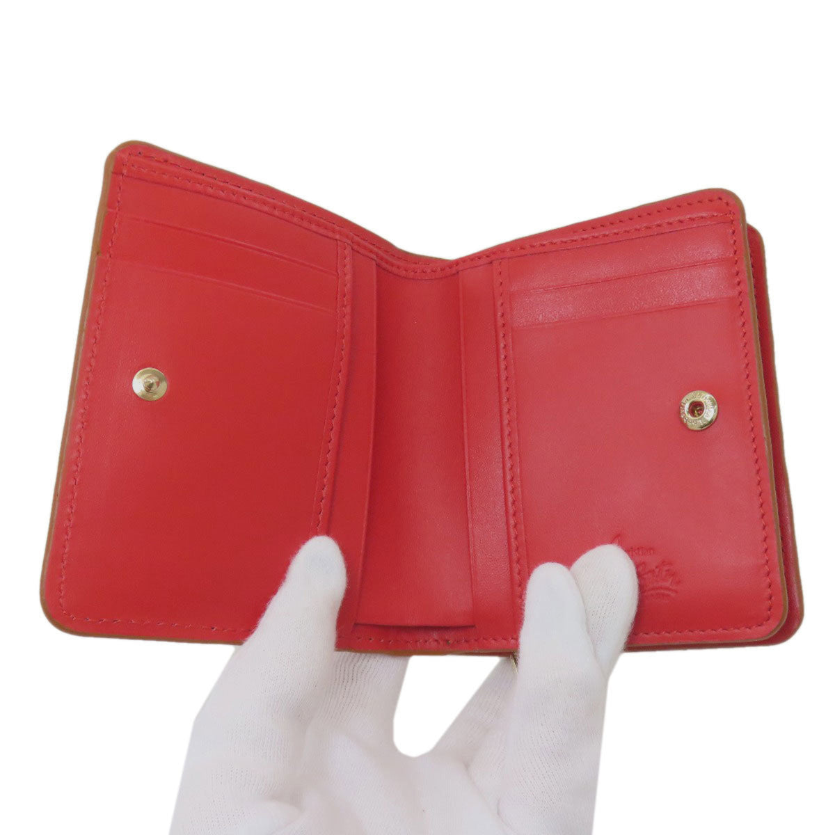 Christian Louboutin Brown Leather Wallet (Bi-Fold) (Pre-Owned)