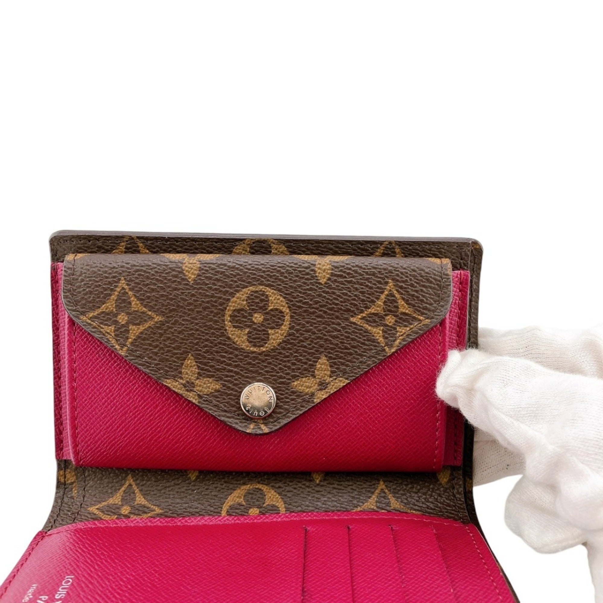 Louis Vuitton Monogram Fuchsia Monogram Epi Leather Wallet (Tri-Fold) (Pre-Owned)