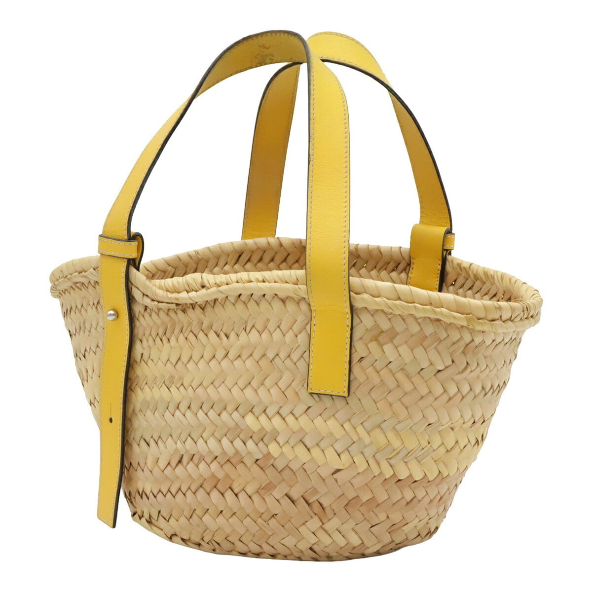 Loewe Yellow Leather Basket Handbag (Pre-Owned)