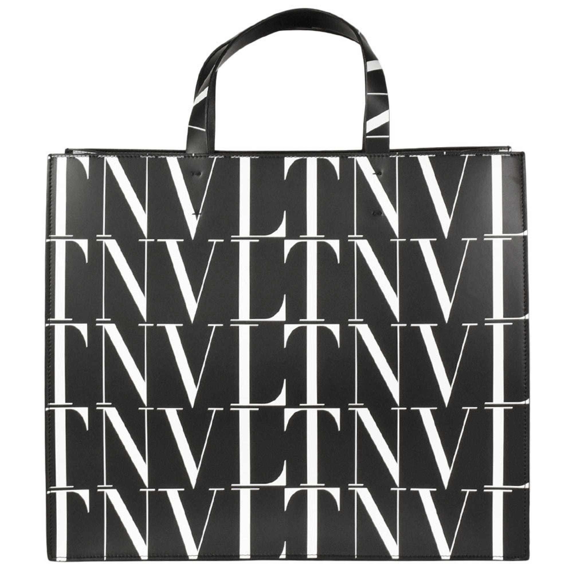 Valentino Black Leather Tote Bag (Pre-Owned)