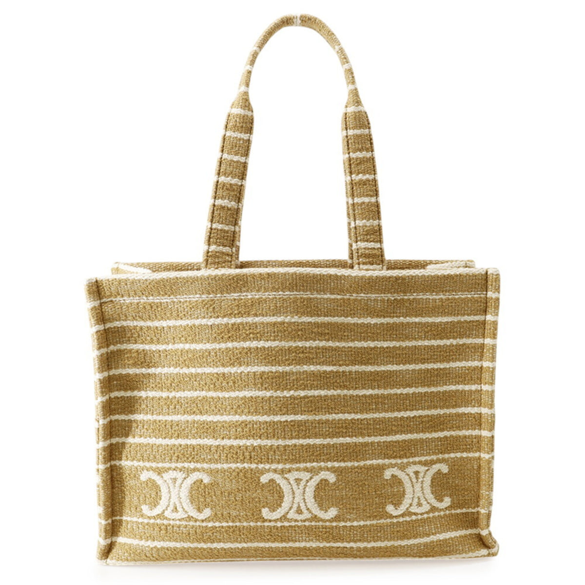 Celine Ivory Canvas Handbag Tote Bag (Pre-Owned)