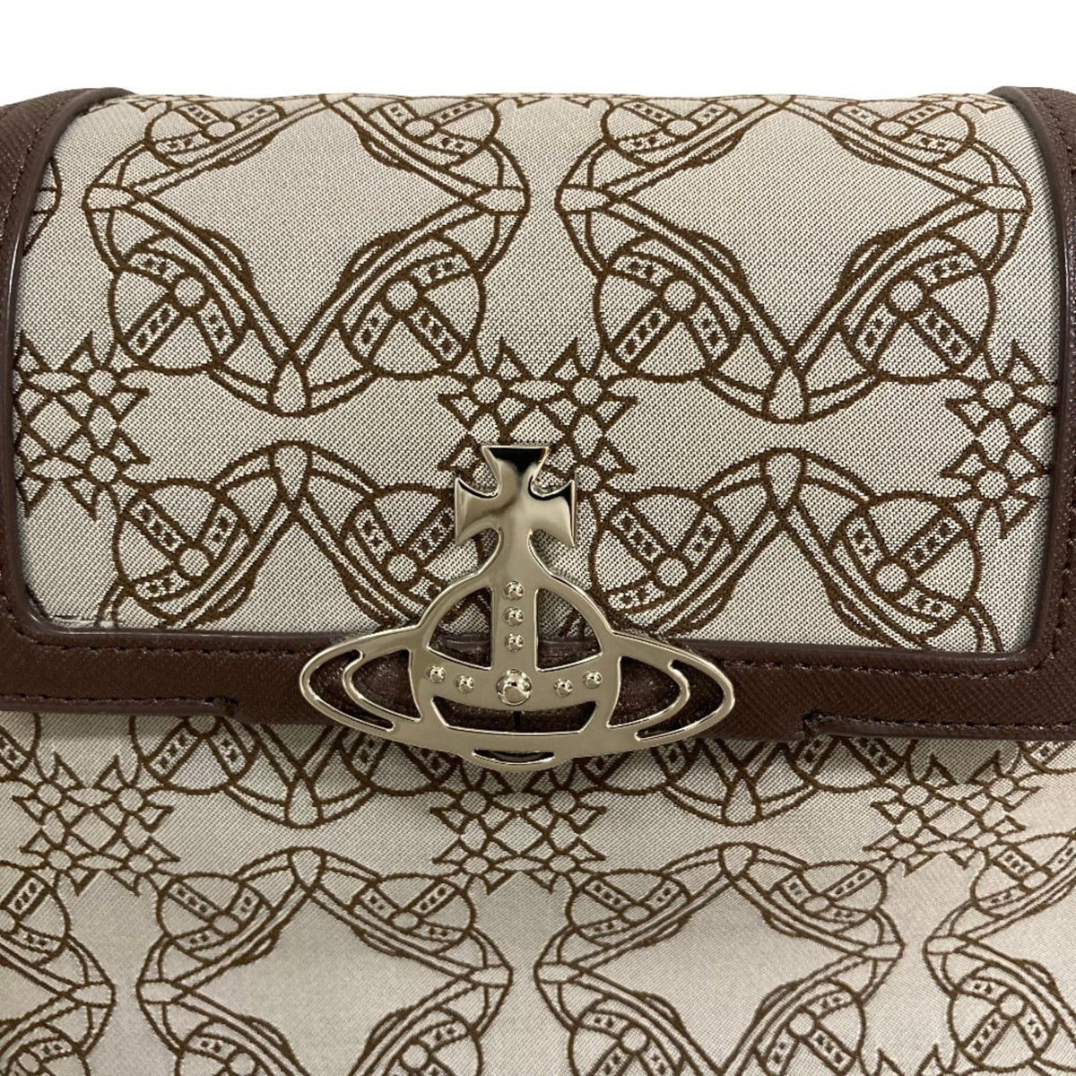 Vivienne Westwood Gray Leather Shoulder Bag (Pre-Owned)
