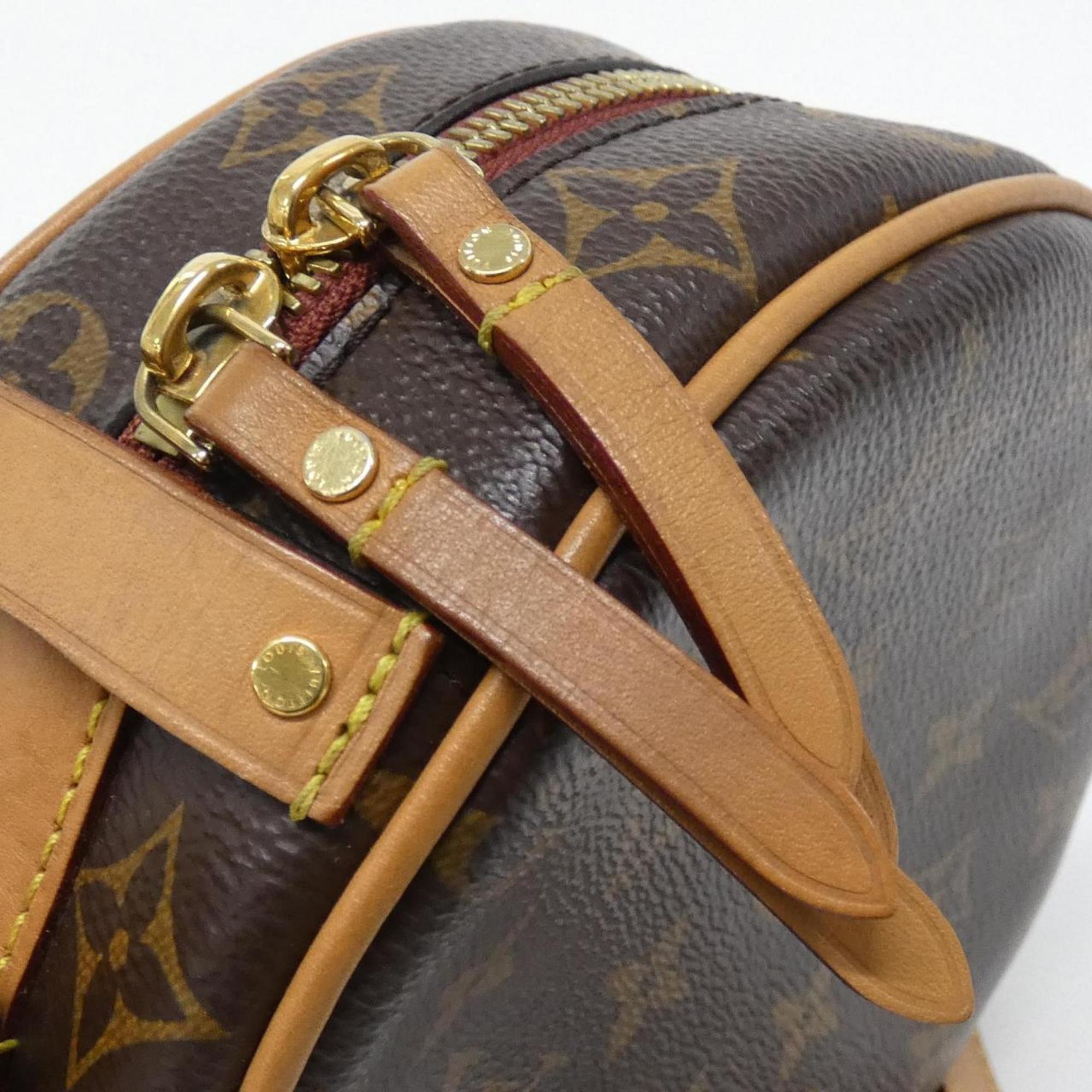 Louis Vuitton Marron Coated Canvas Shoulder Bag (Pre-Owned)